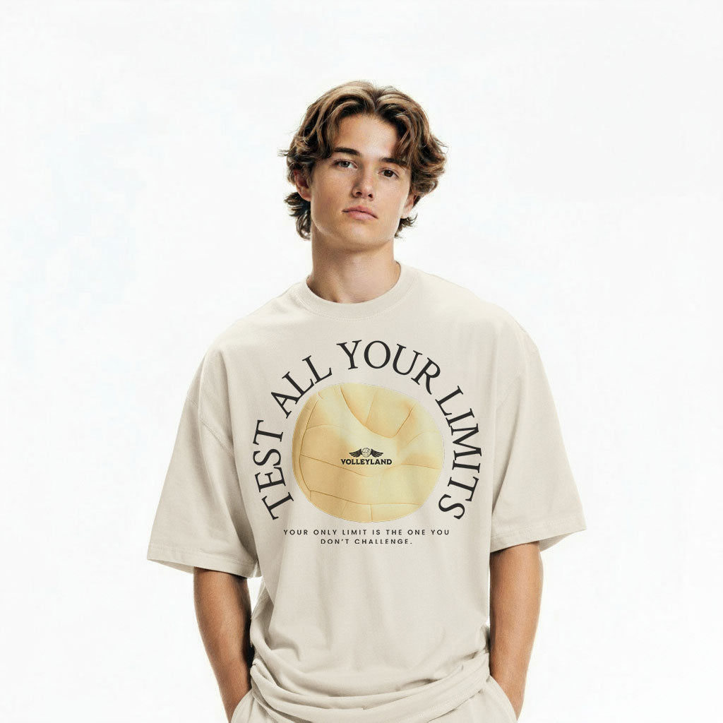Test all your limits Oversized faded t-shirt