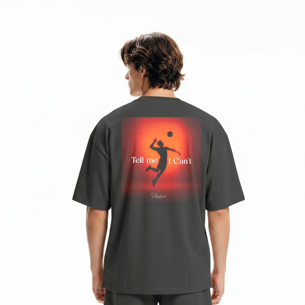 Tell me i cant Oversized faded t-shirt