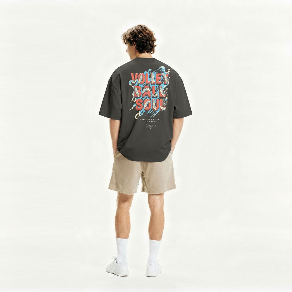 Volley soul Oversized faded t-shirt