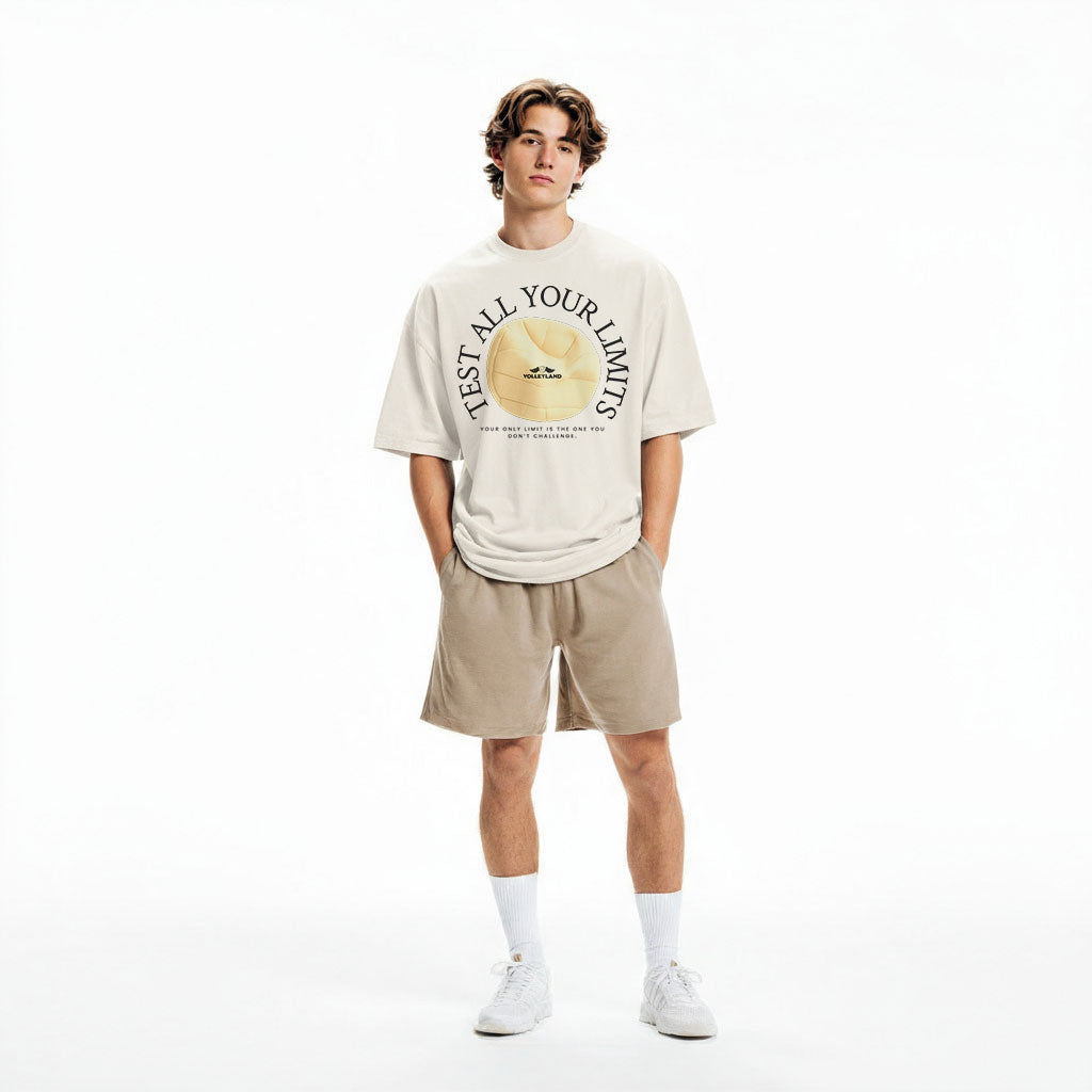 Test all your limits Oversized faded t-shirt