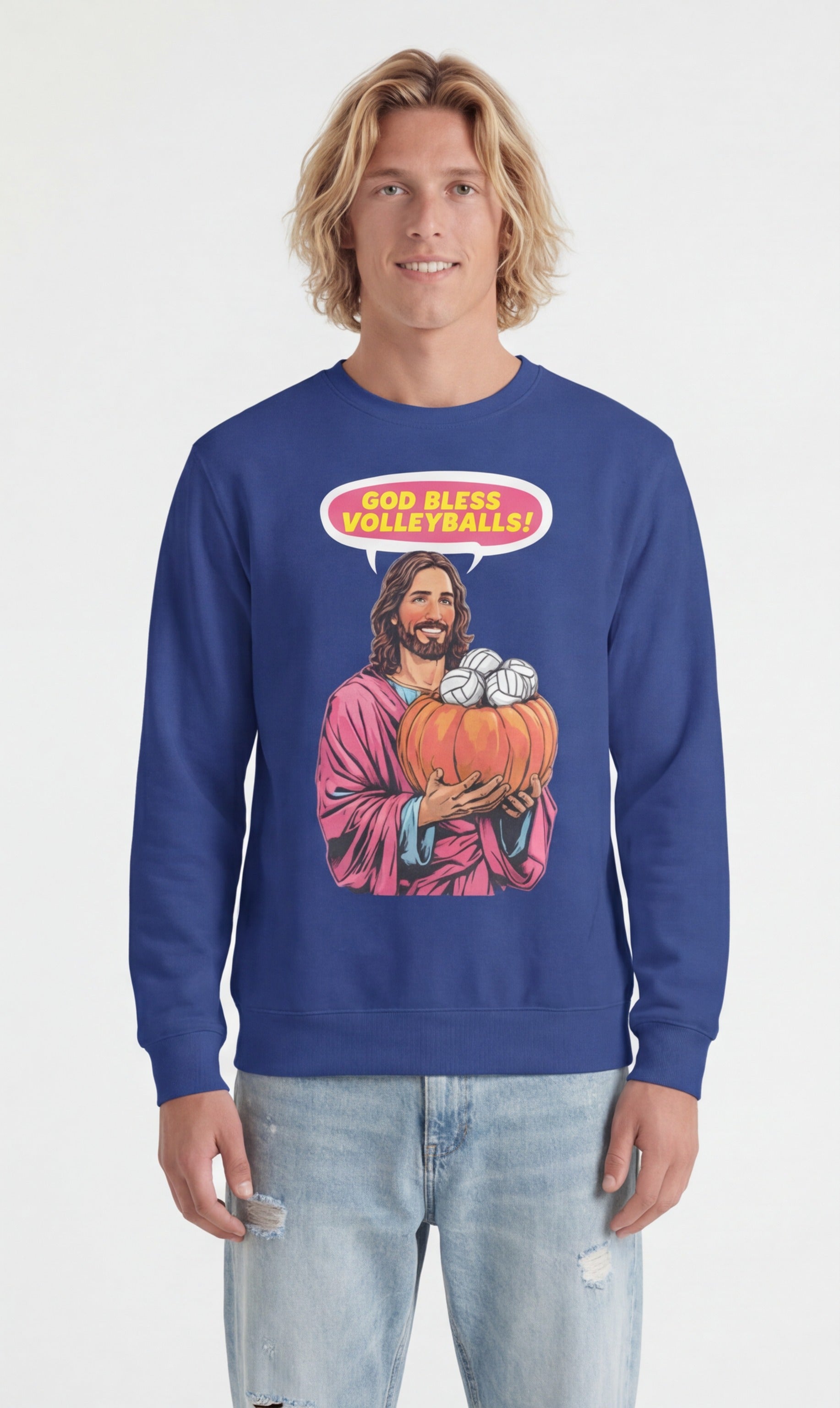 God Bless Volleyballs Sweatshirt