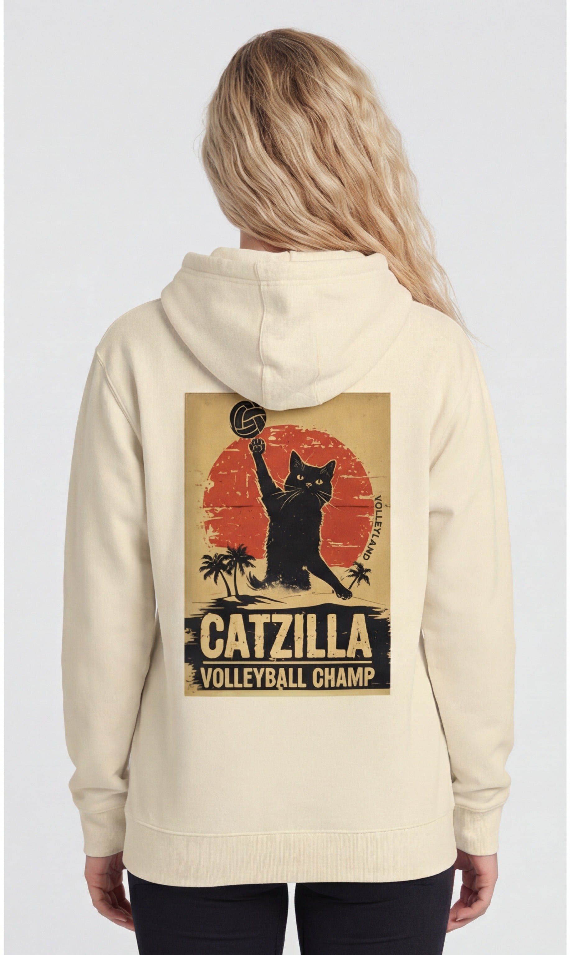 Catzilla Volleyball Champ Hoodie
