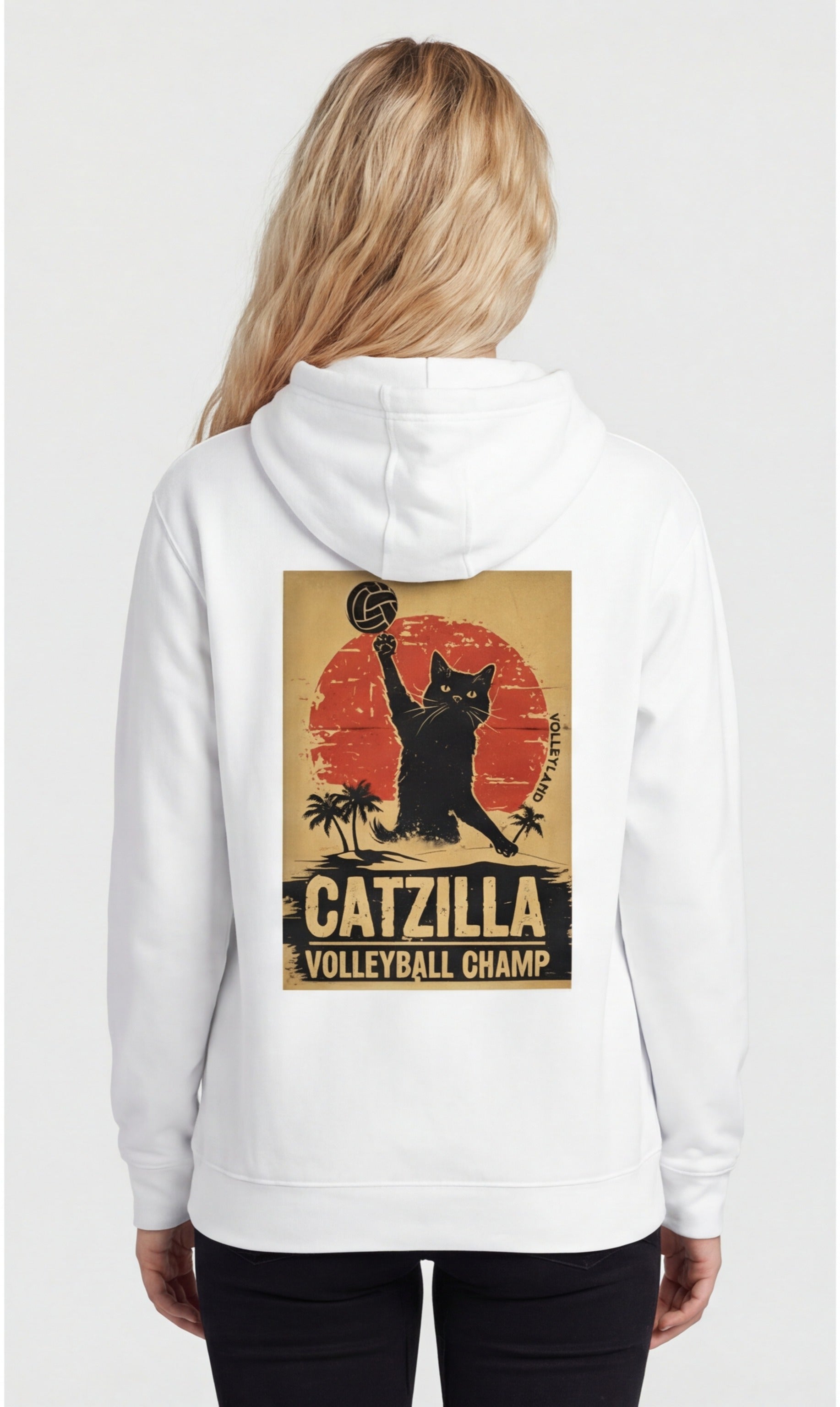 Catzilla Volleyball Champ Hoodie
