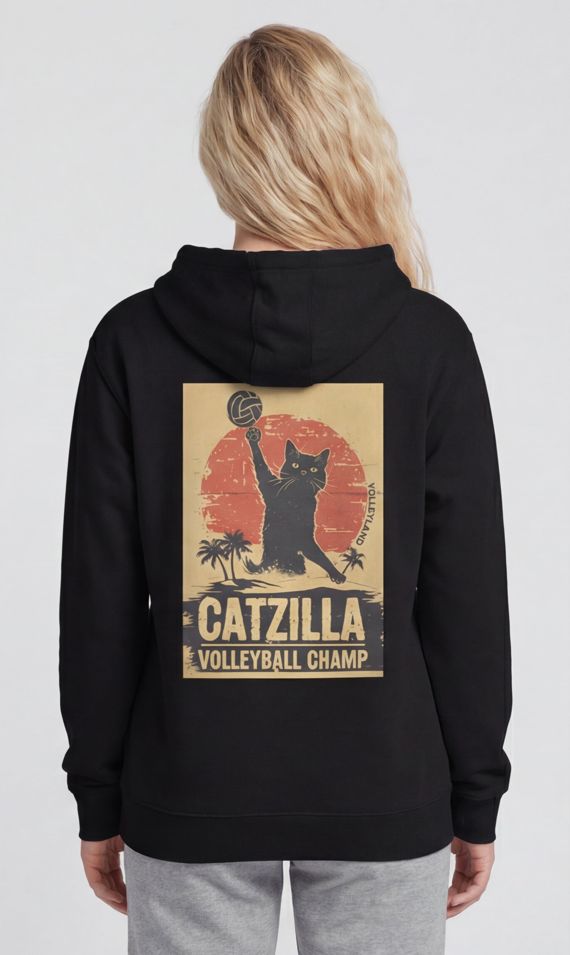 Catzilla Volleyball Champ Hoodie