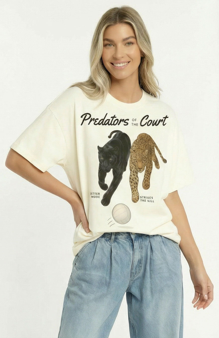 Predators of the Court Oversized faded t-shirt