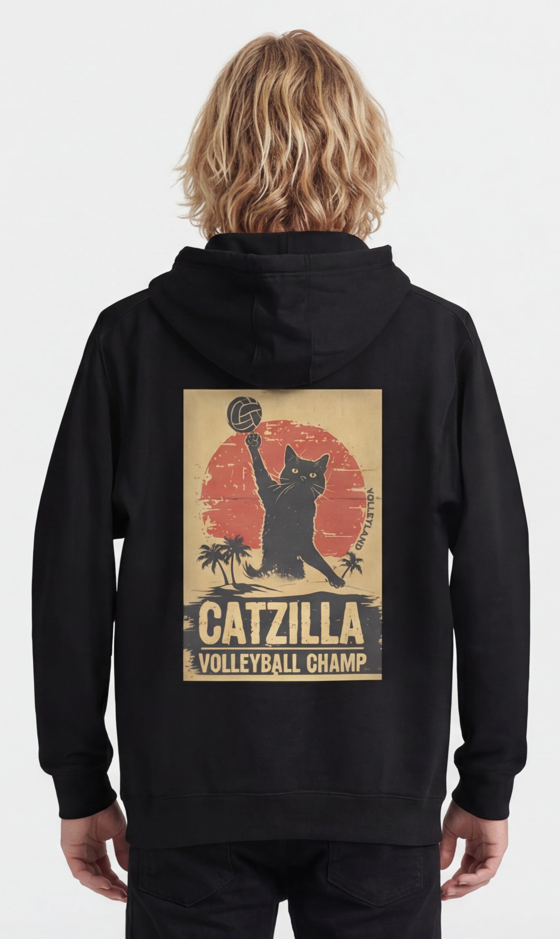 Catzilla Volleyball Champ Hoodie