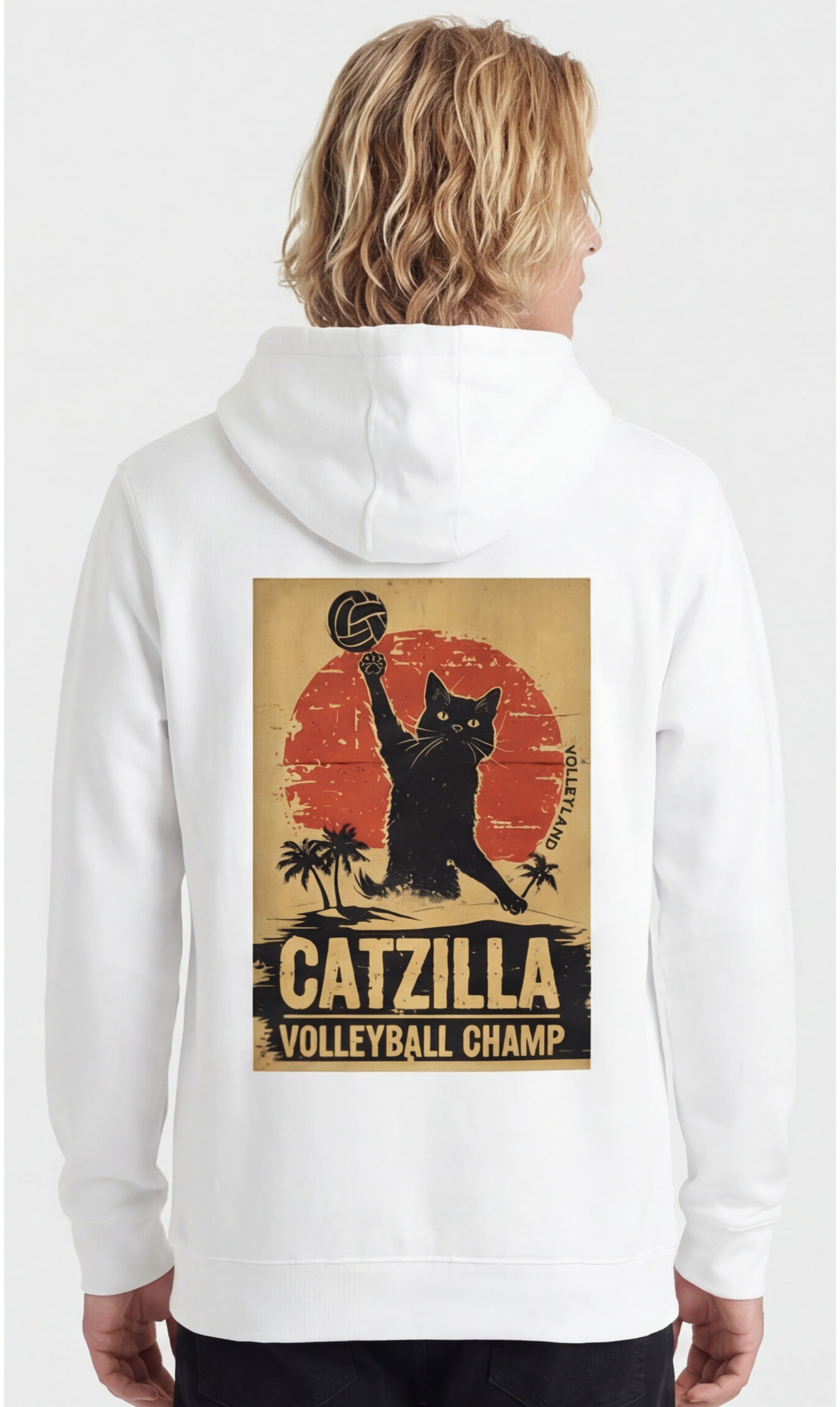 Catzilla Volleyball Champ Hoodie
