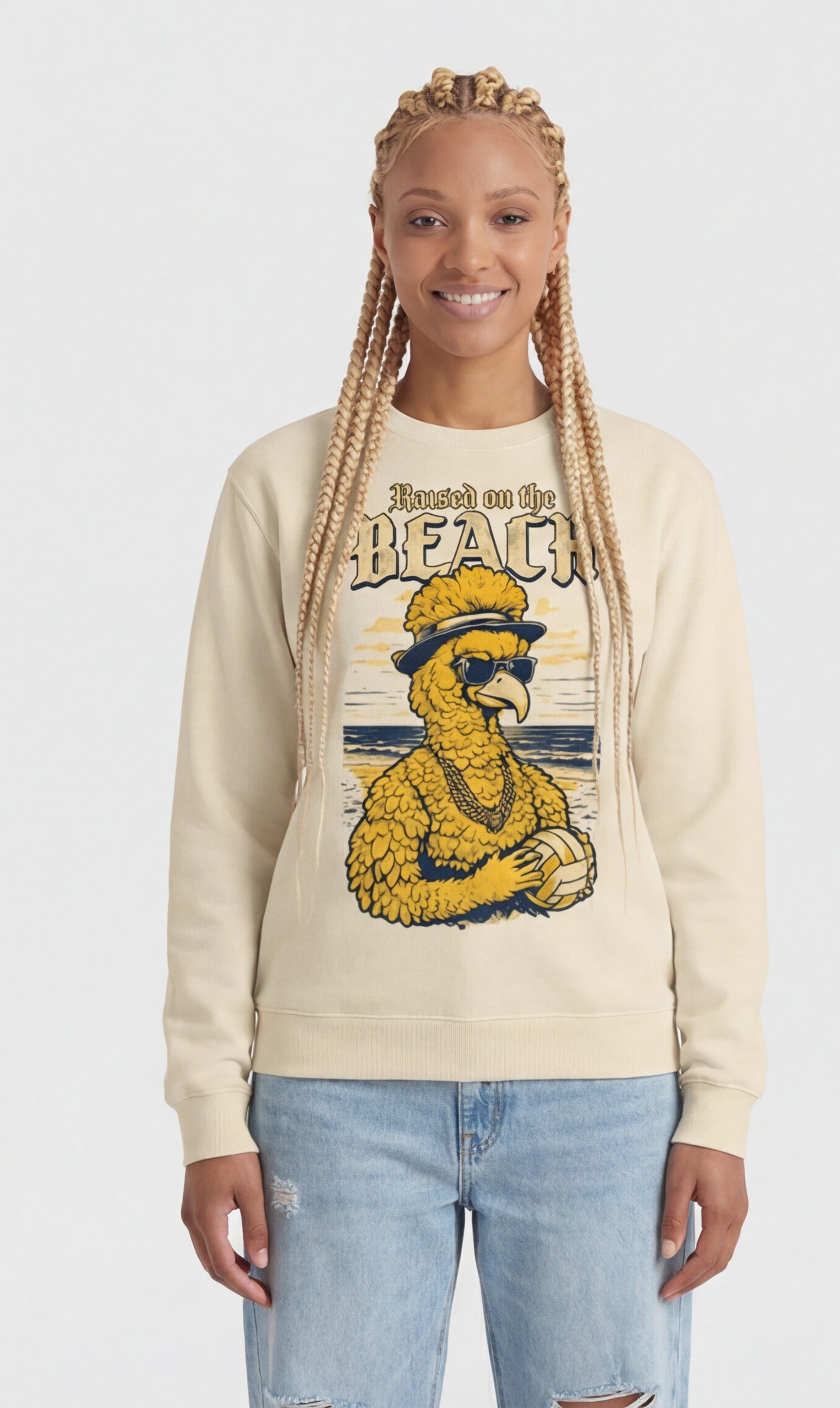 Gangsta Bird Beach Volleyball Sweatshirt