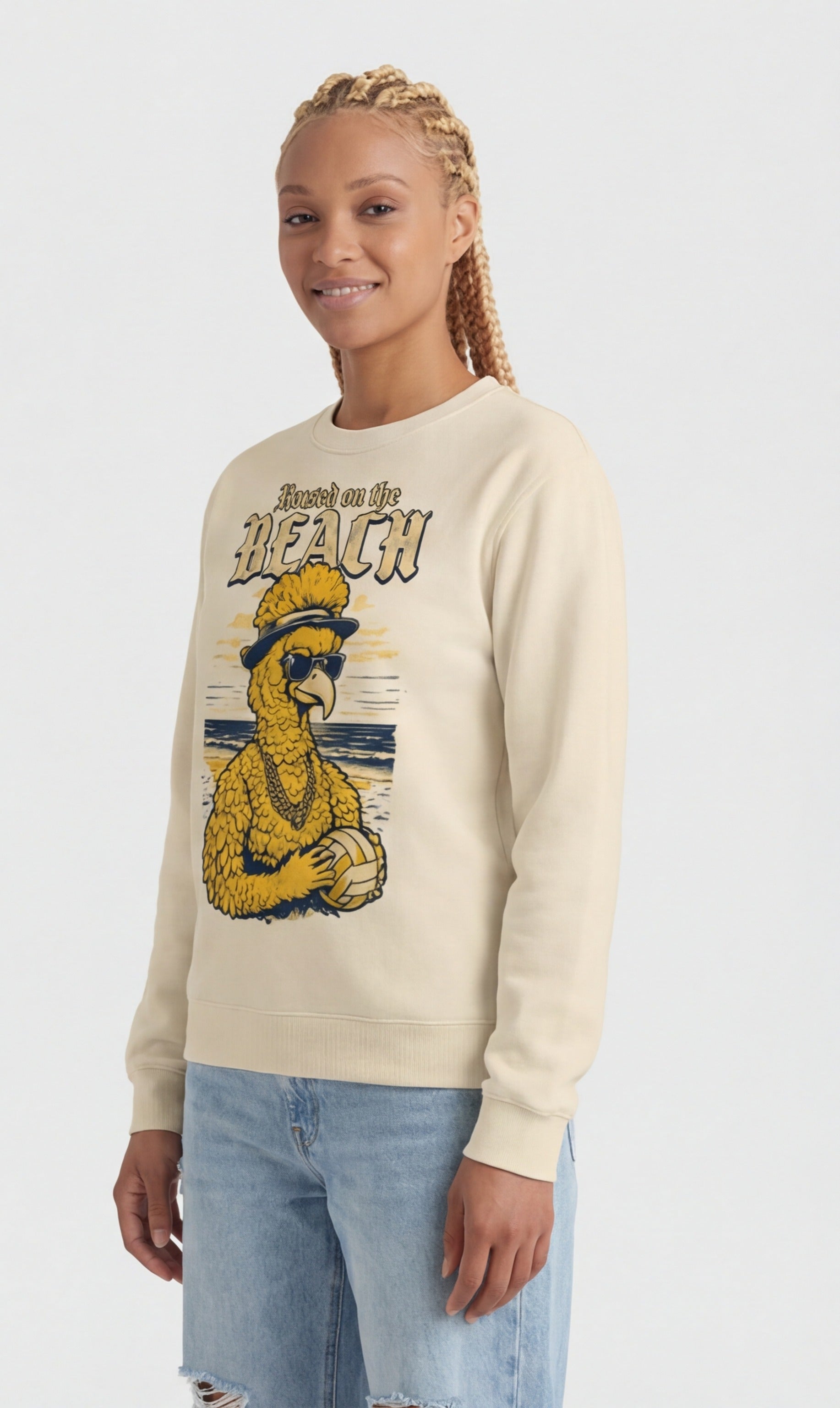 Gangsta Bird Beach Volleyball Sweatshirt