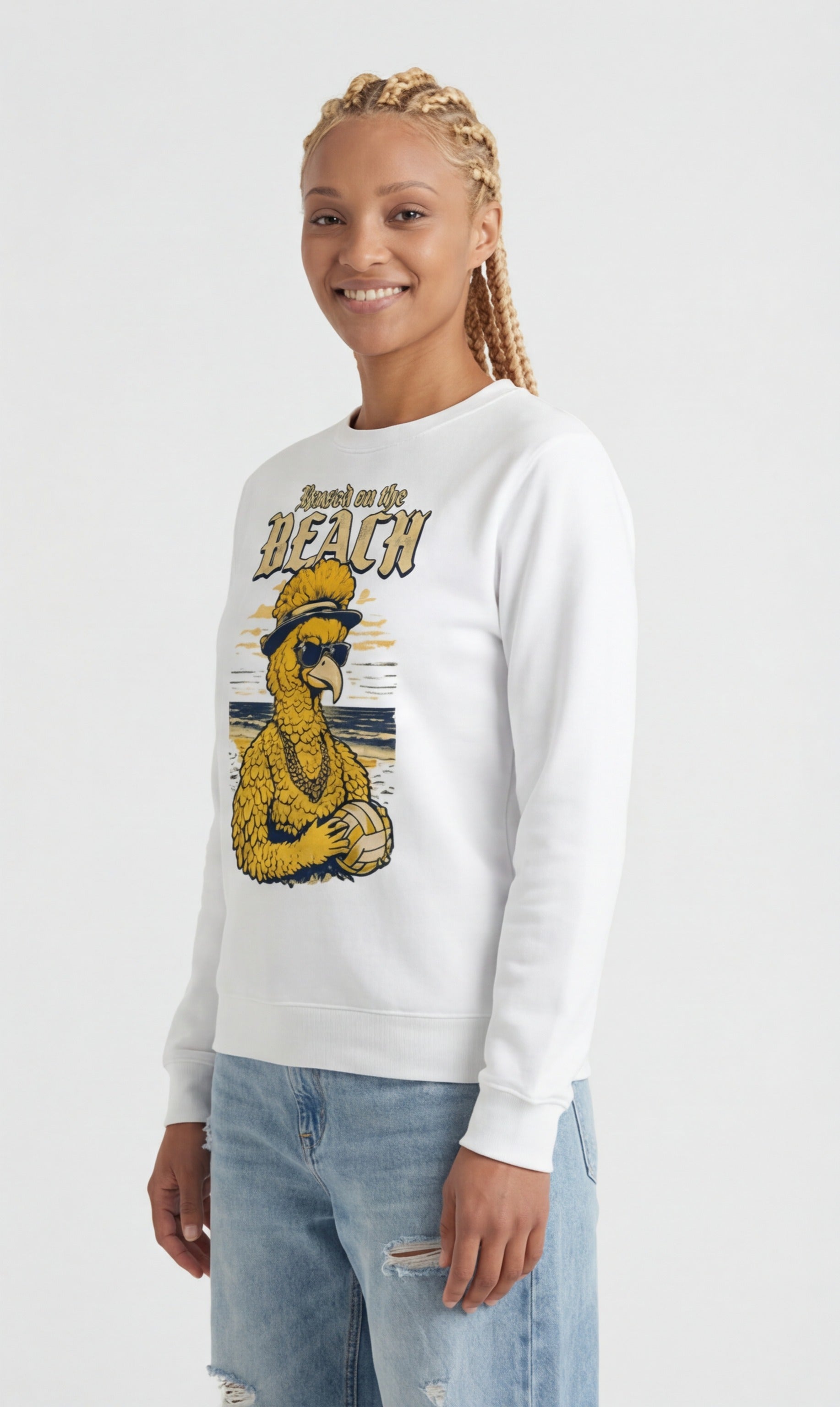 Gangsta Bird Beach Volleyball Sweatshirt