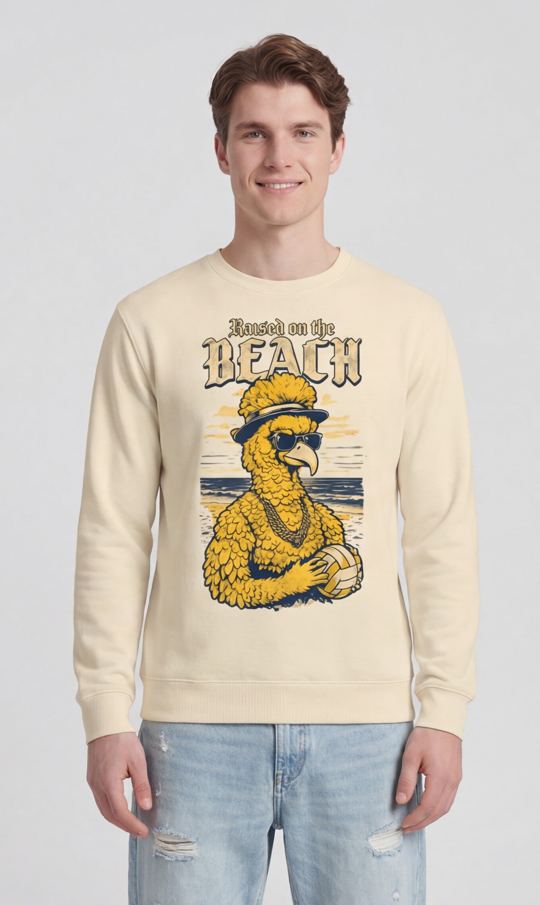 Gangsta Bird Beach Volleyball Sweatshirt