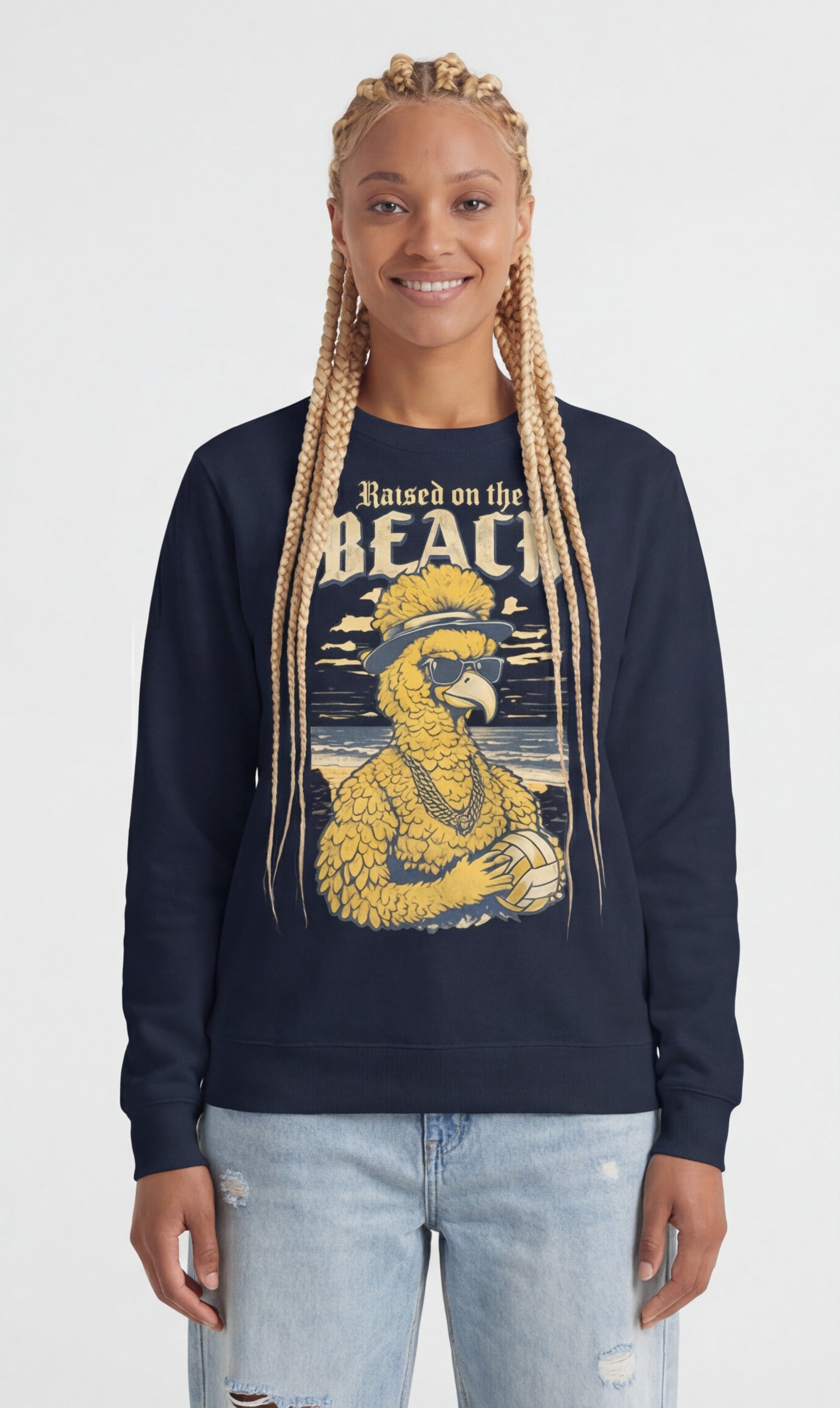 Gangsta Bird Beach Volleyball Sweatshirt