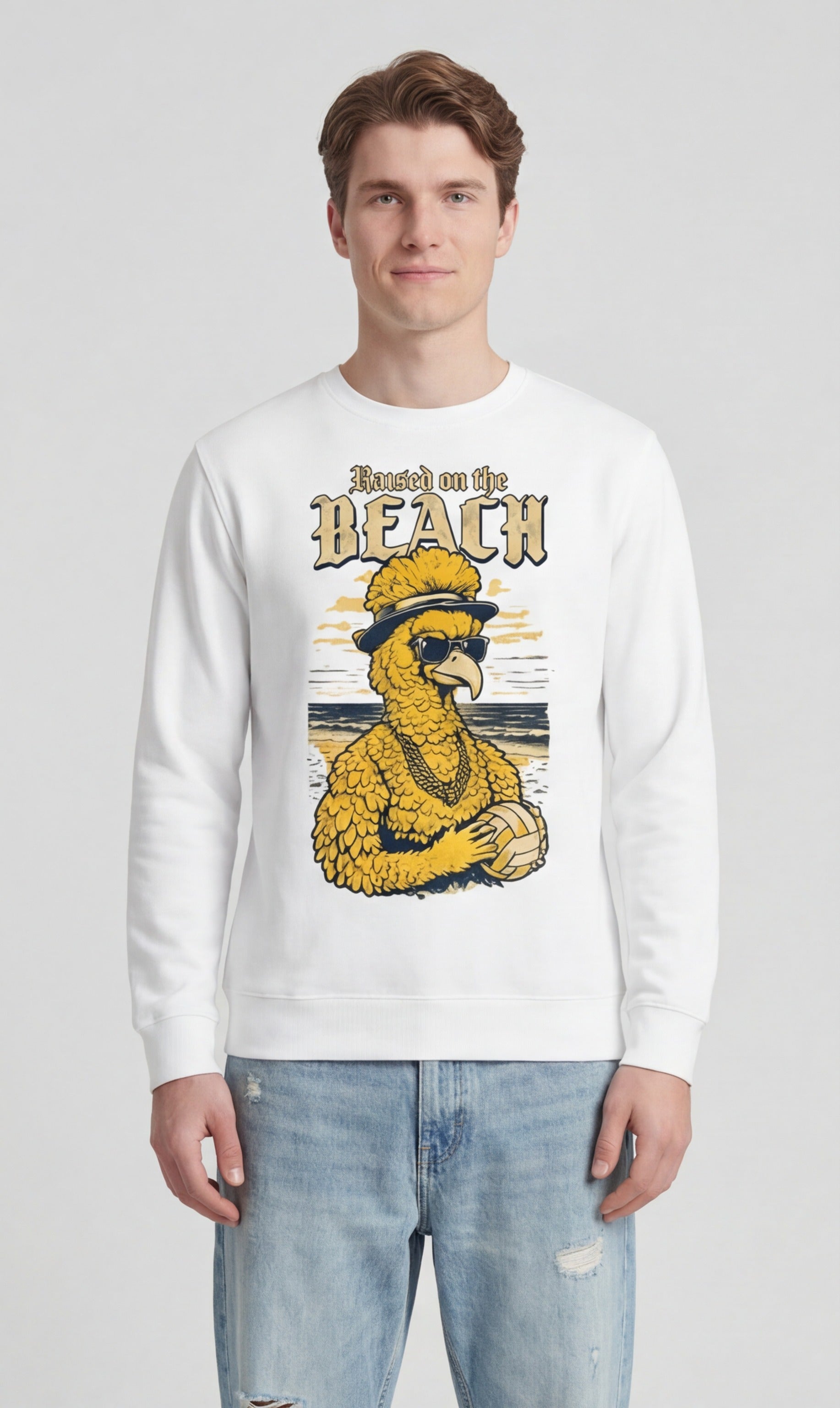 Gangsta Bird Beach Volleyball Sweatshirt