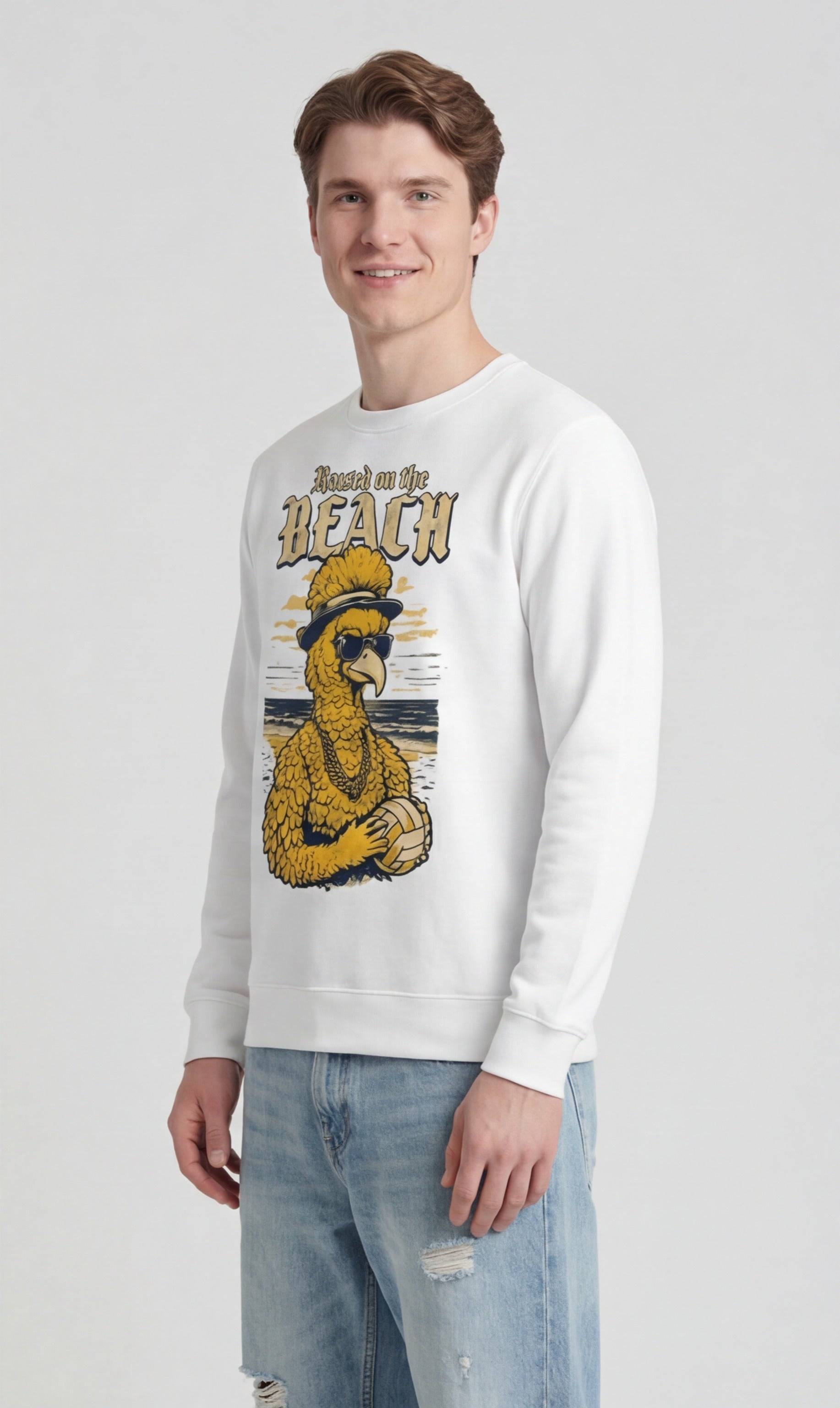 Gangsta Bird Beach Volleyball Sweatshirt