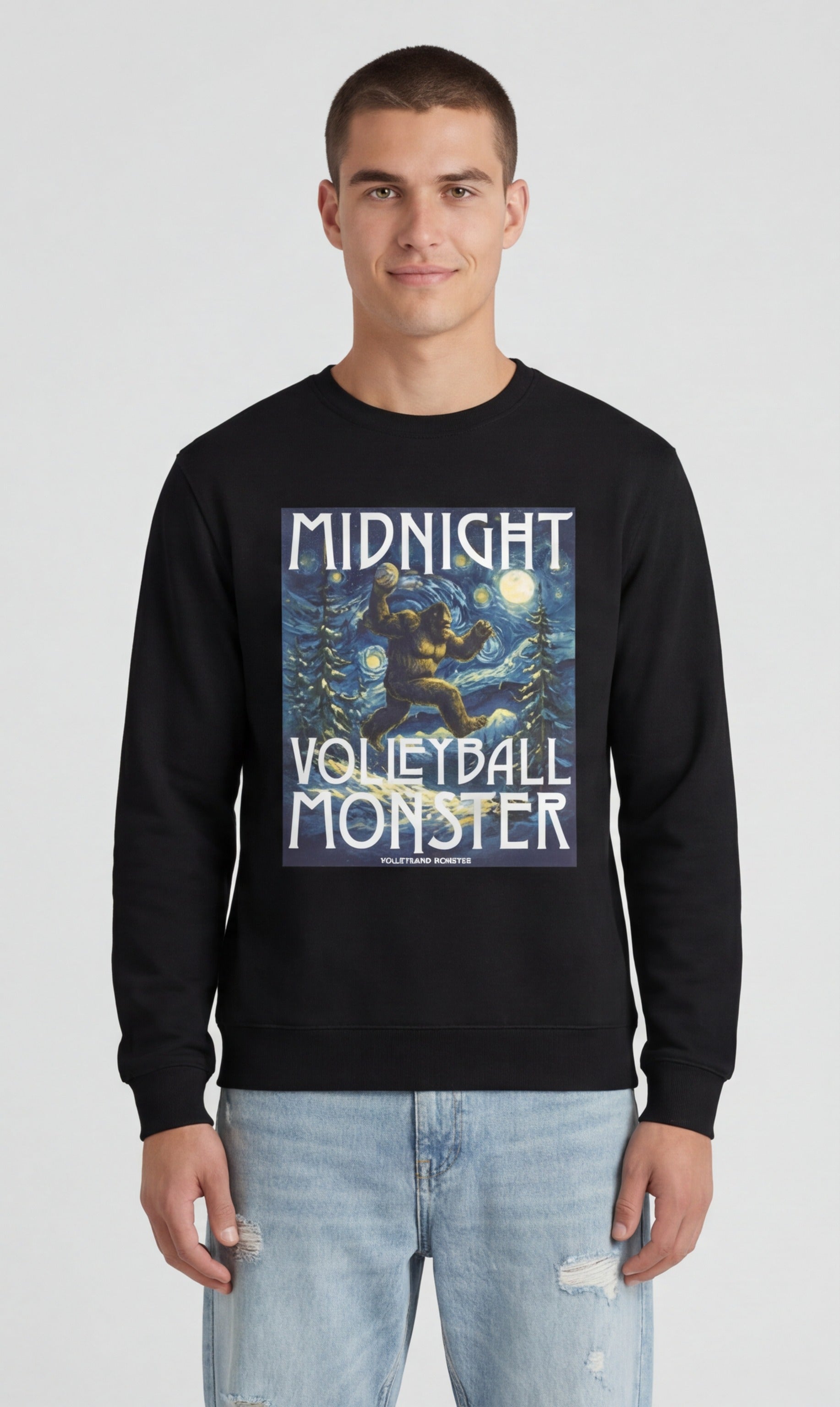 Midnight Volleyball Monster Sweatshirt