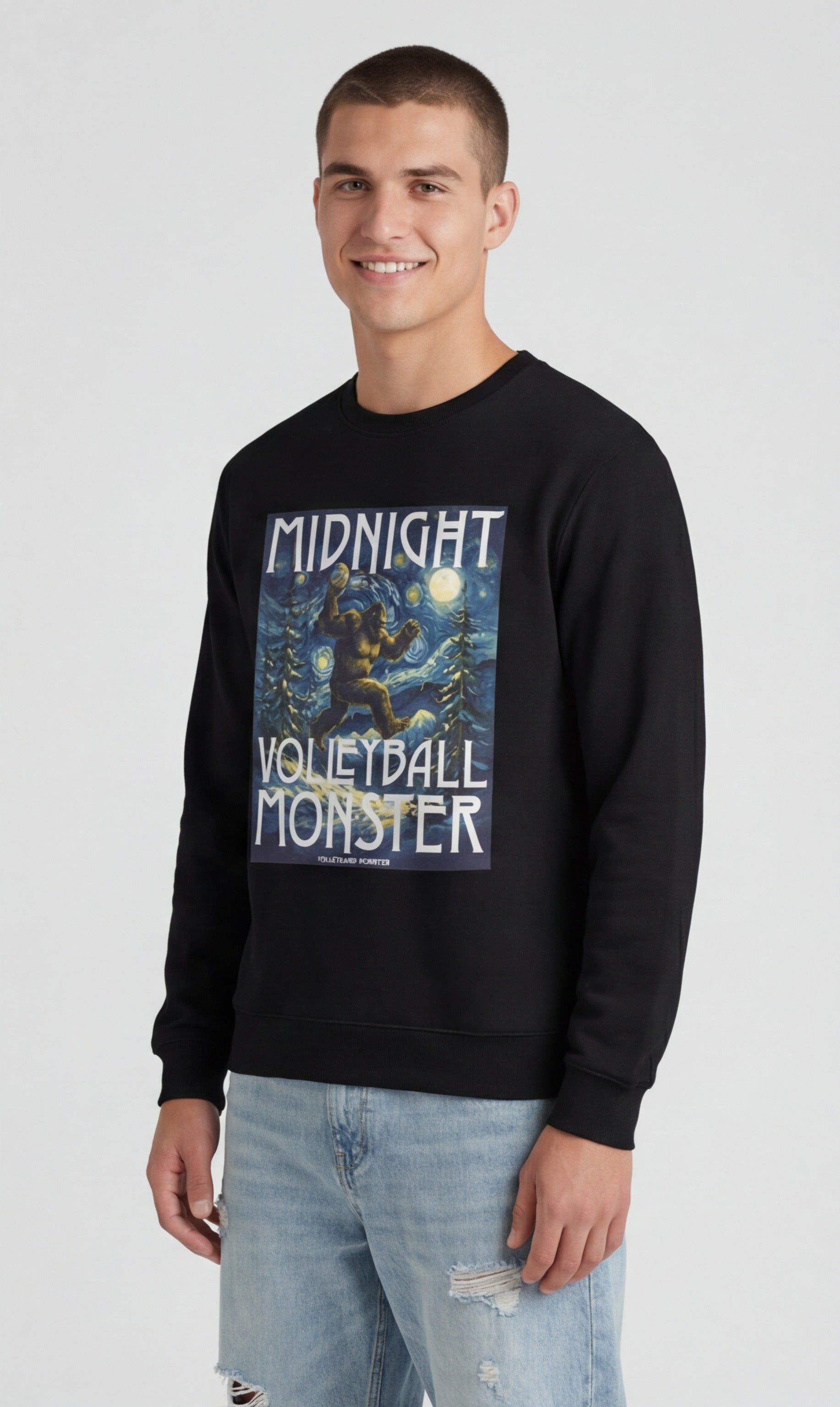 Midnight Volleyball Monster Sweatshirt