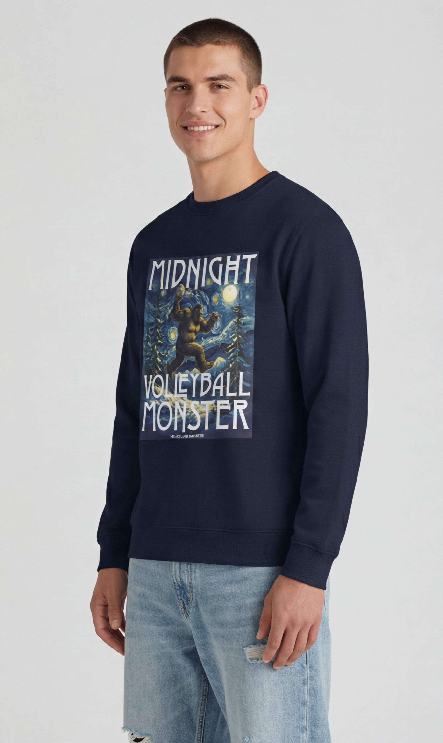 Midnight Volleyball Monster Sweatshirt