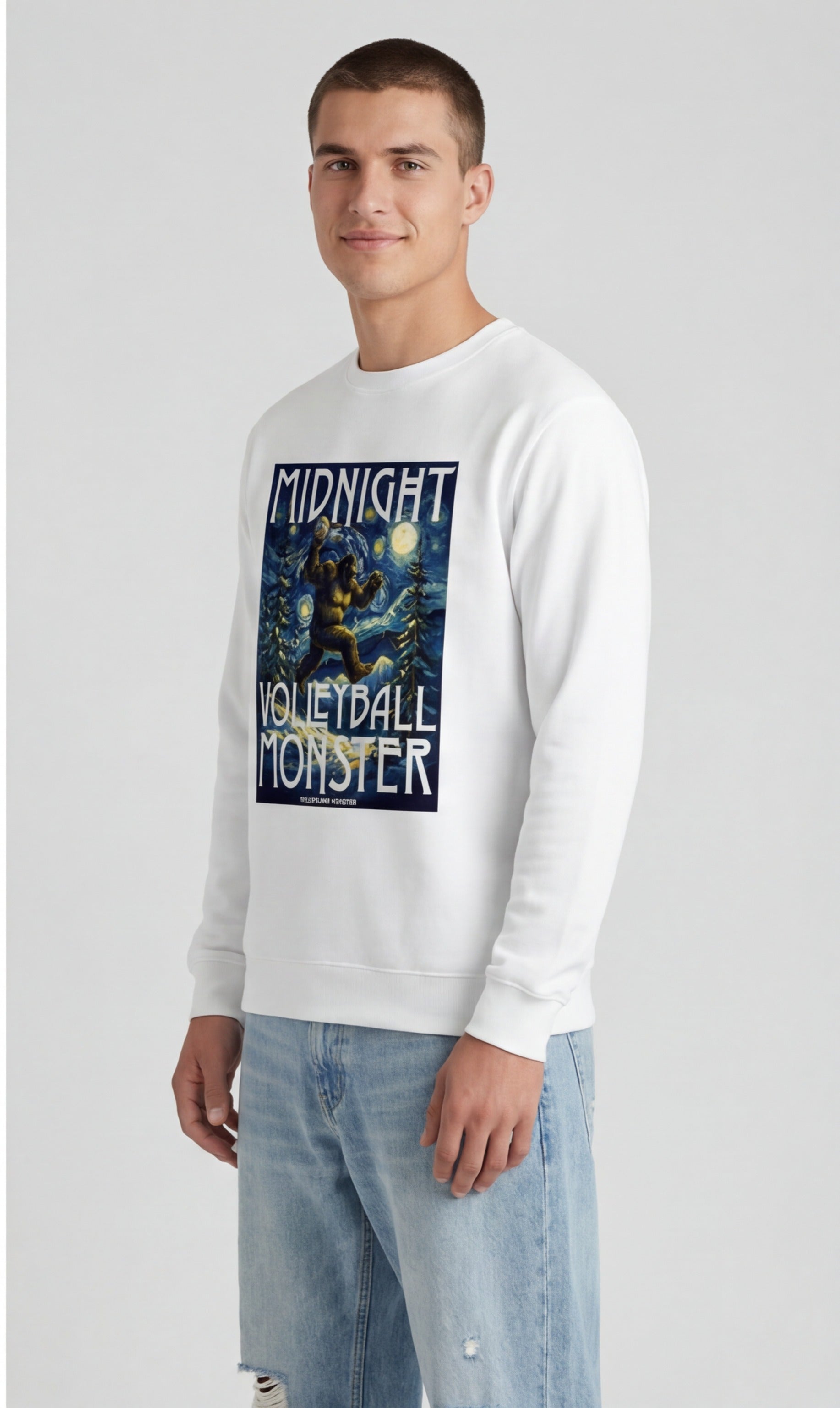 Midnight Volleyball Monster Sweatshirt