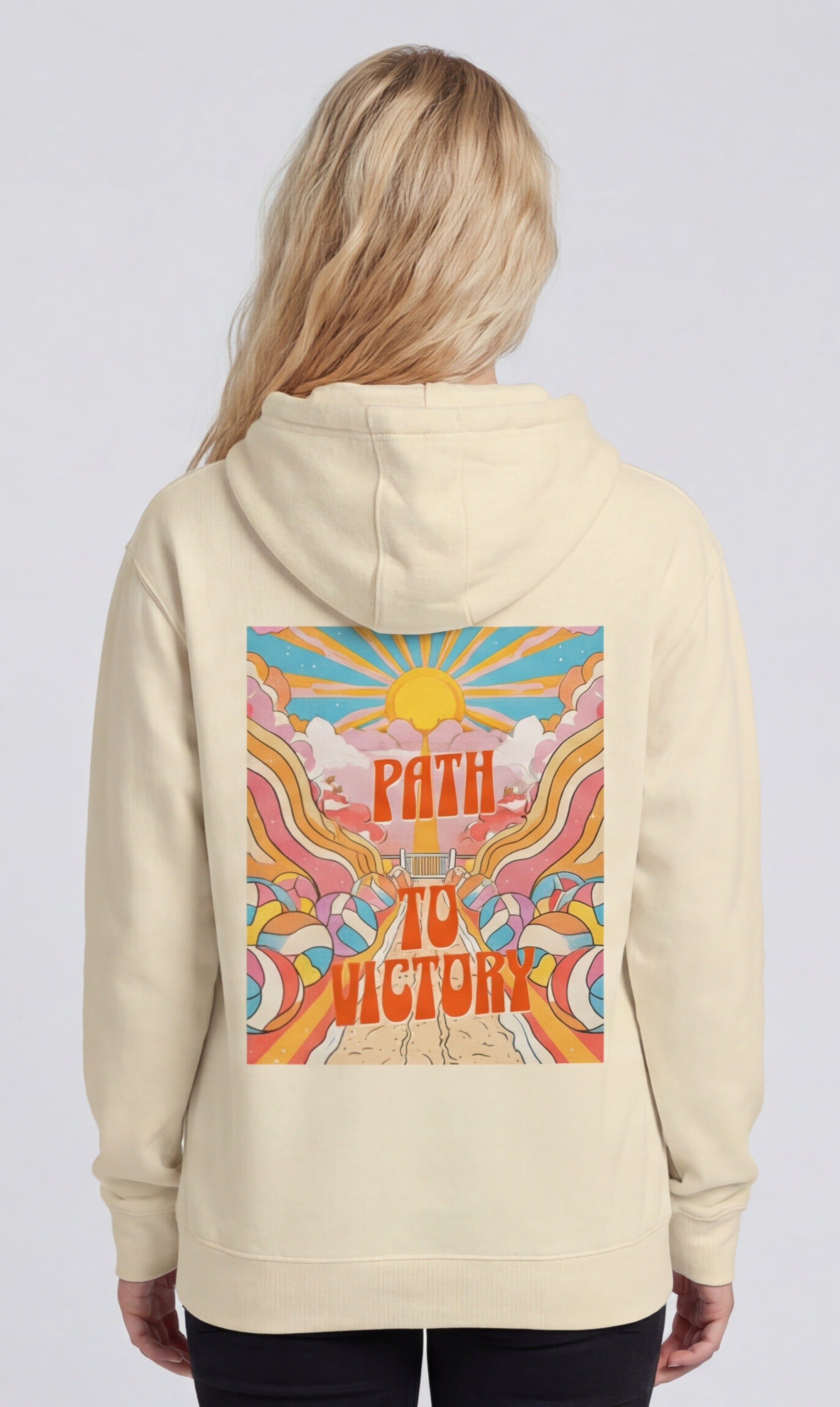 Path to Victory — Psychedelic Volleyball Hoodie