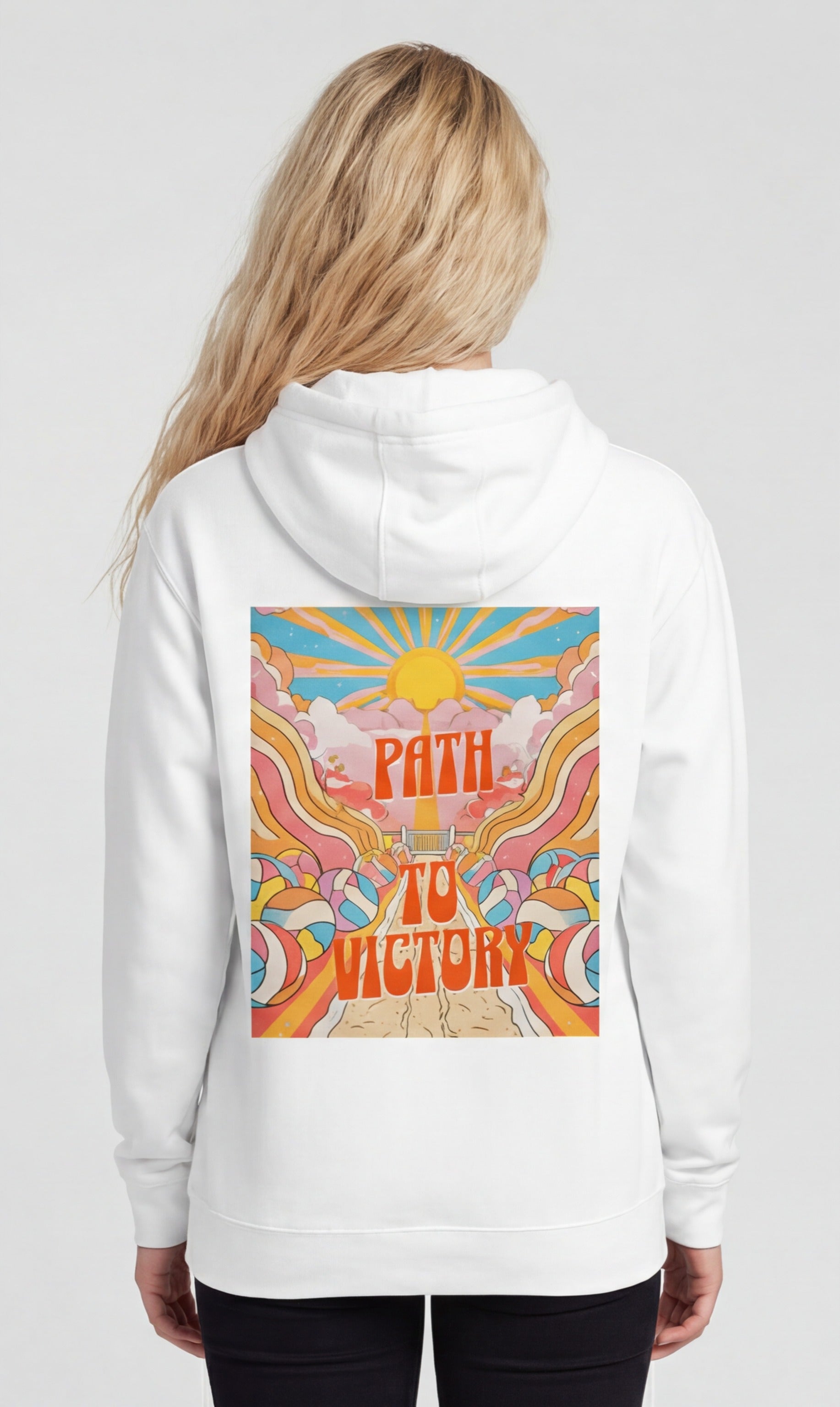 Path to Victory — Psychedelic Volleyball Hoodie