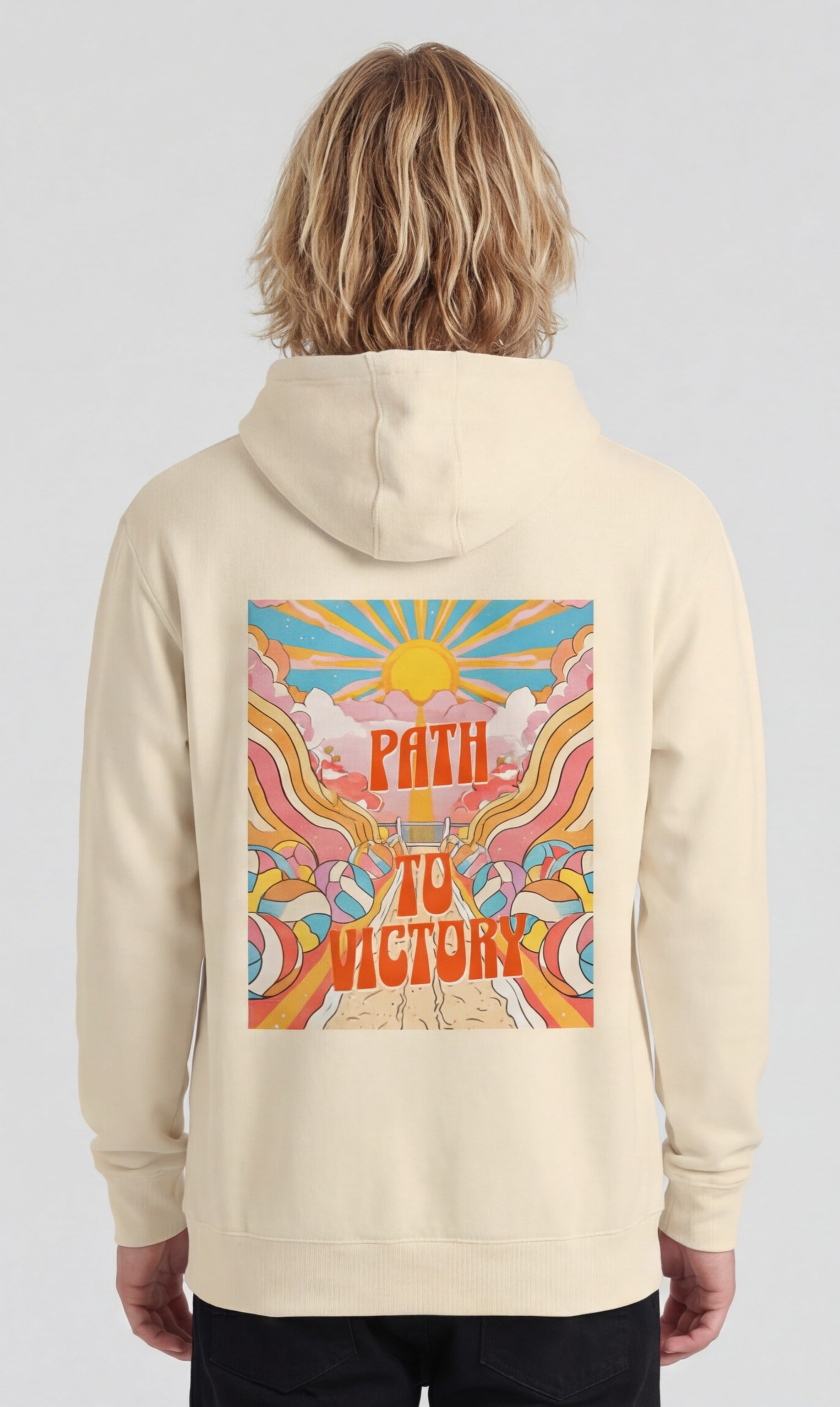 Path to Victory — Psychedelic Volleyball Hoodie
