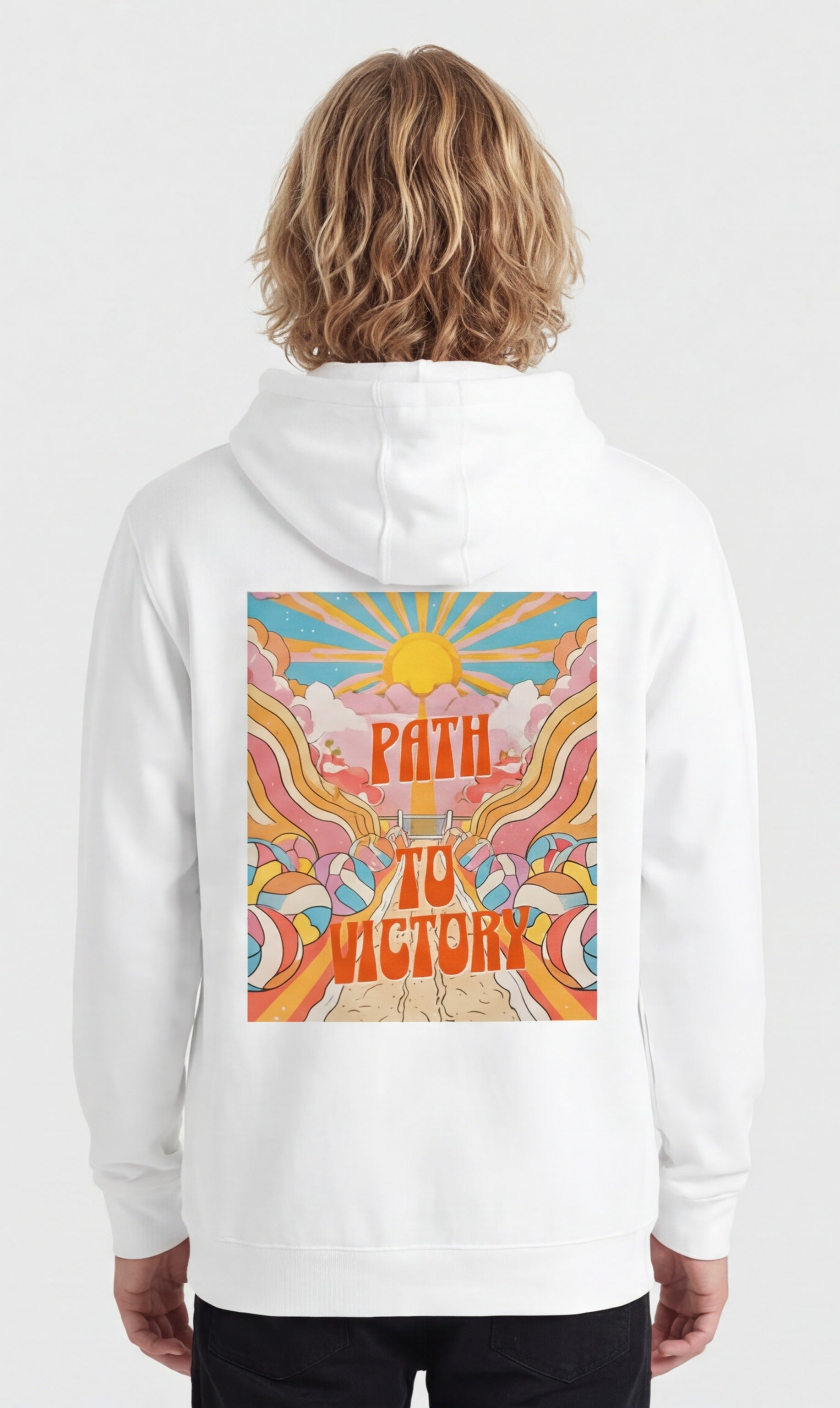 Path to Victory — Psychedelic Volleyball Hoodie