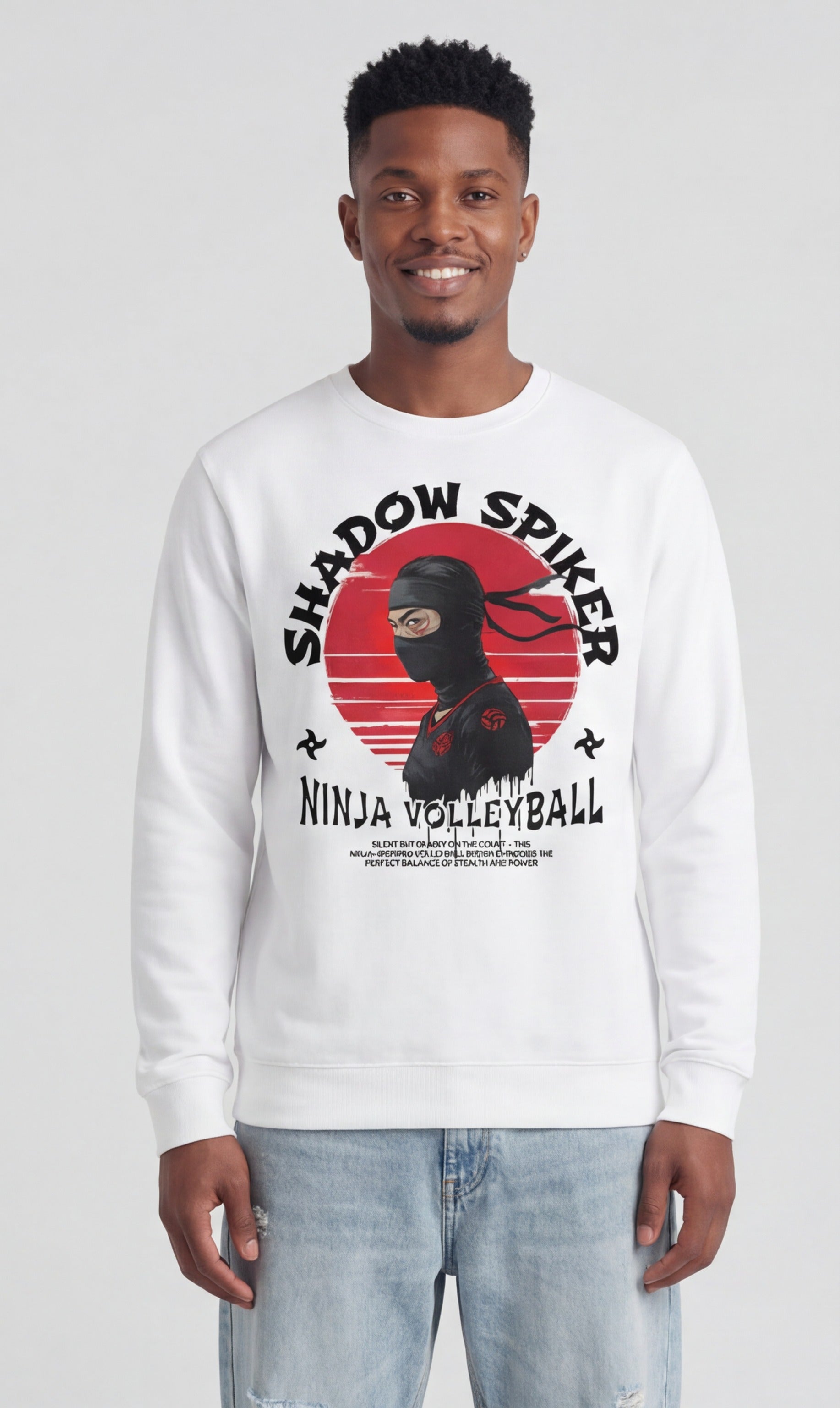 Shadow Spiker — Ninja Volleyball Sweatshirt