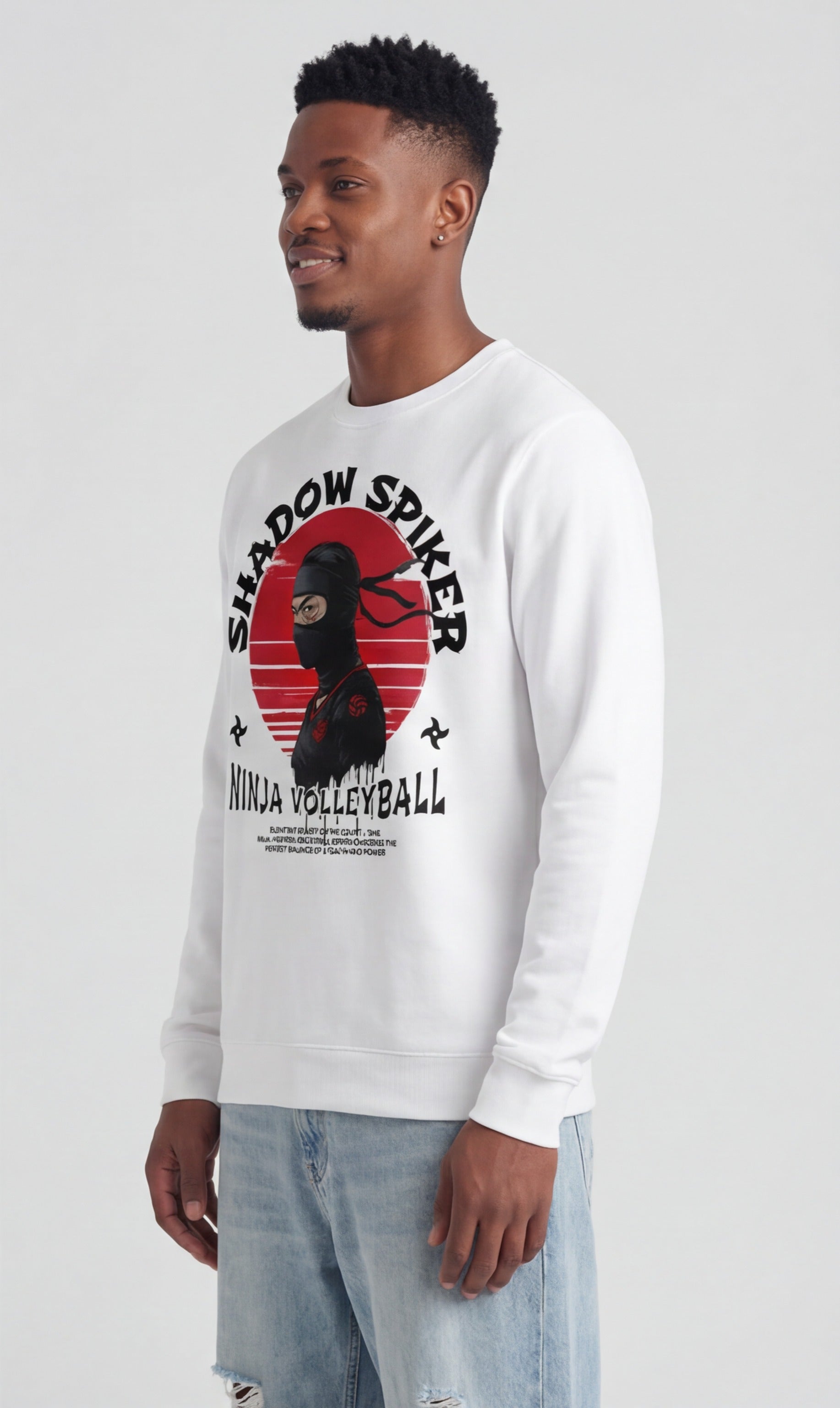 Shadow Spiker — Ninja Volleyball Sweatshirt