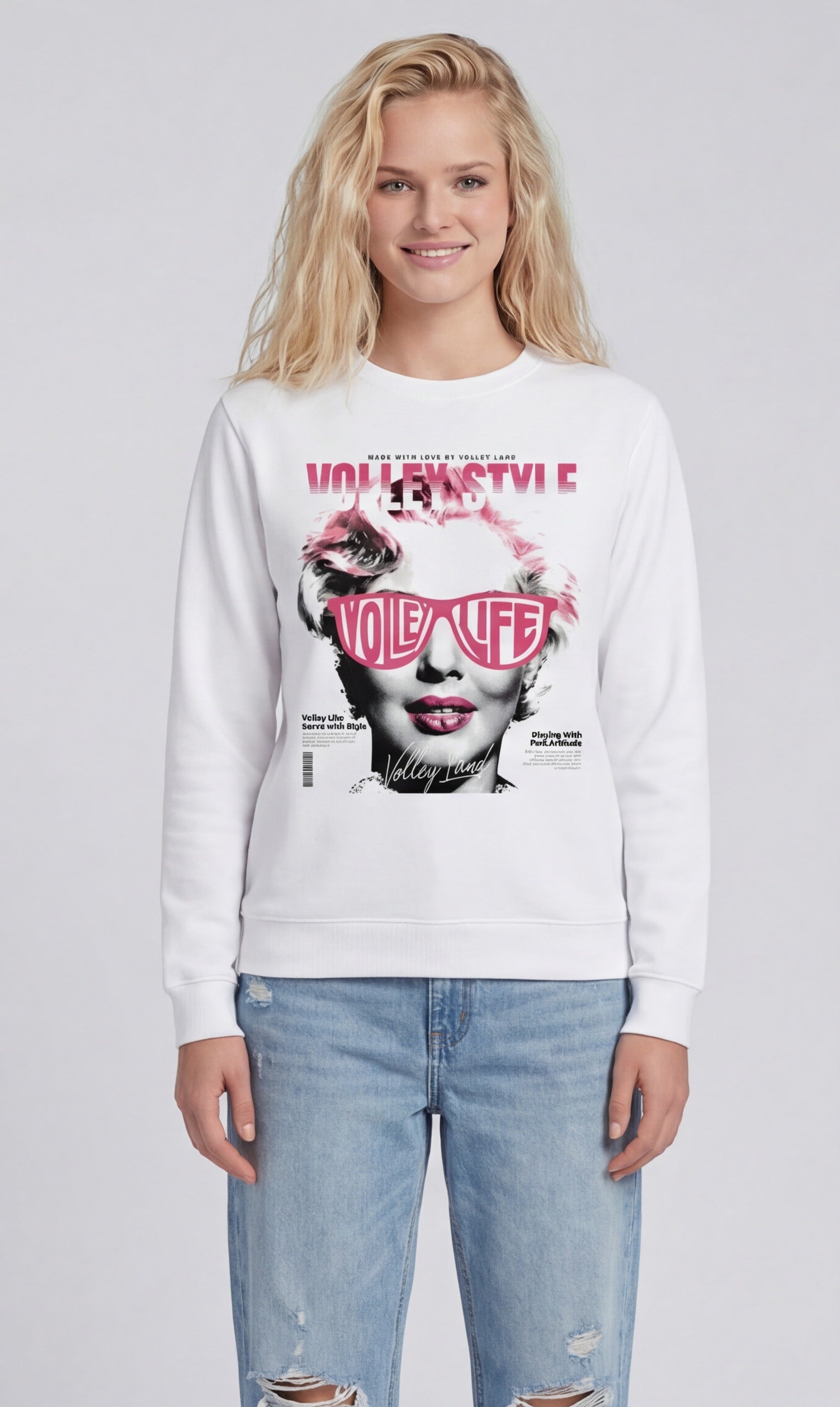 Volley Life Magazine Cover Sweatshirt