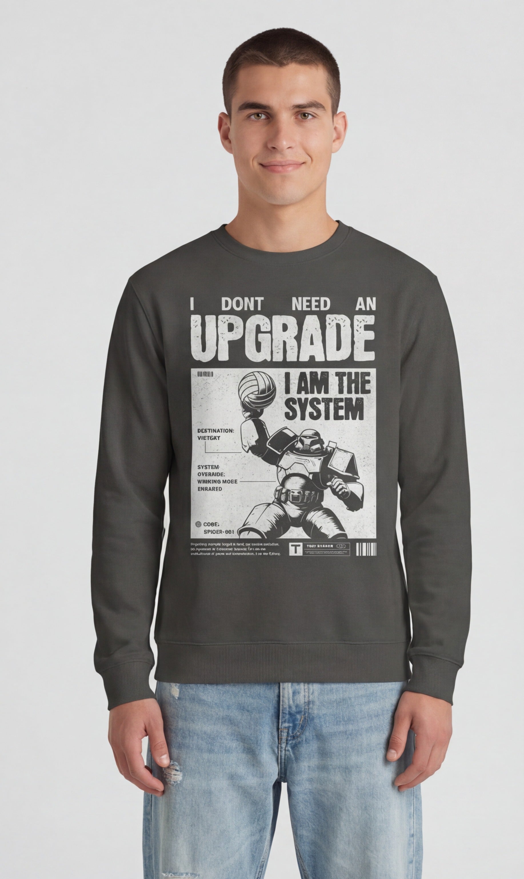 I Am the System — Volleyball Sweatshirt