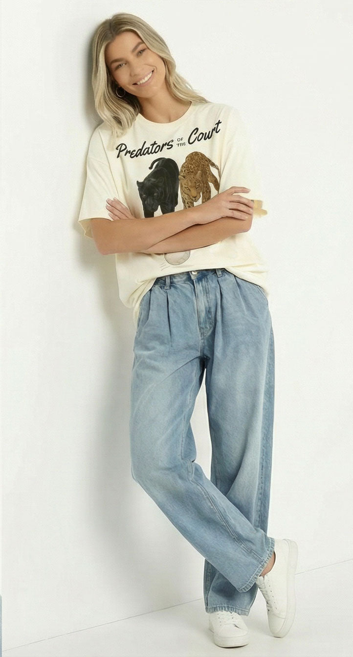 Predators of the Court Oversized faded t-shirt