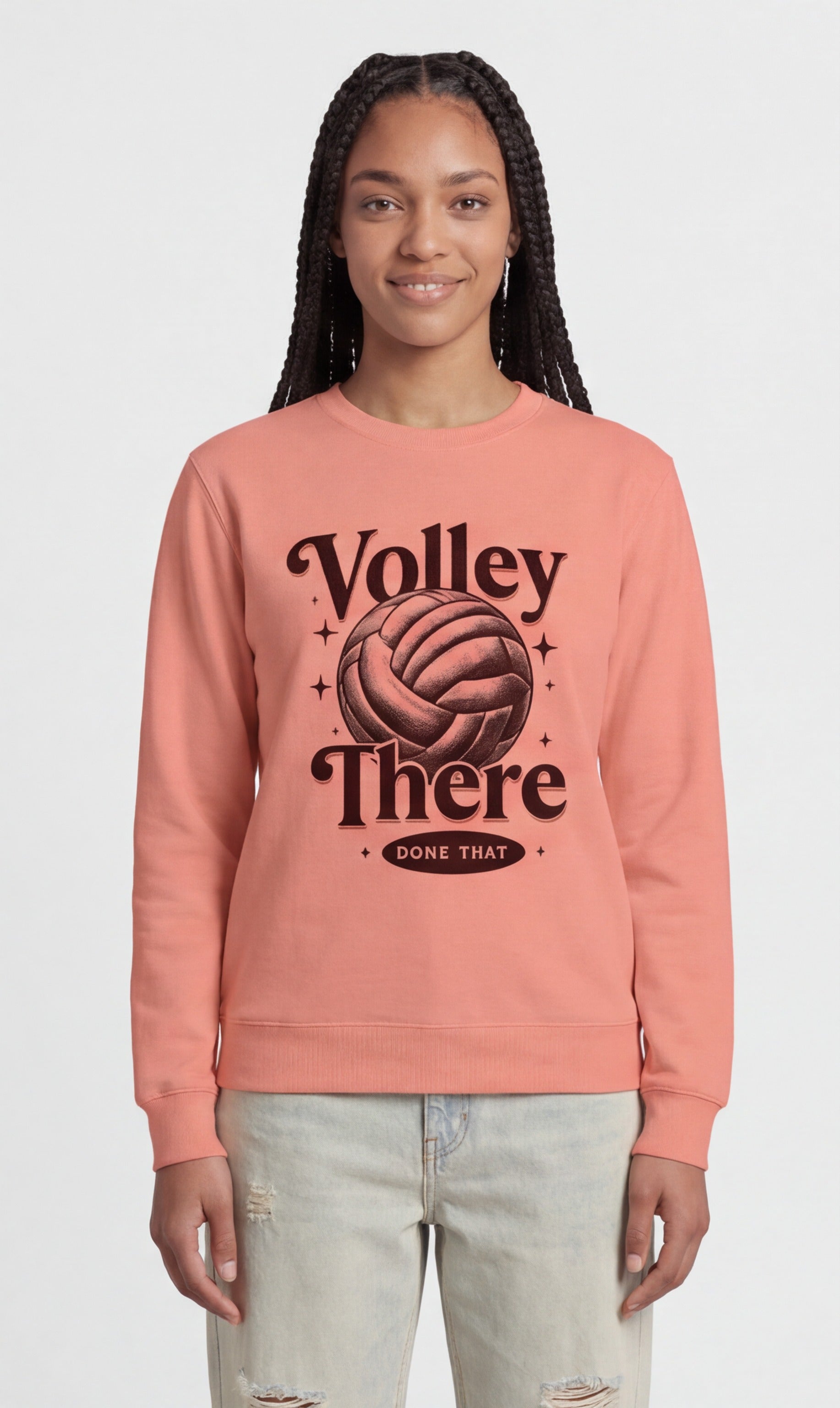 Volley There, Done That — Retro Volleyball Sweatshirt