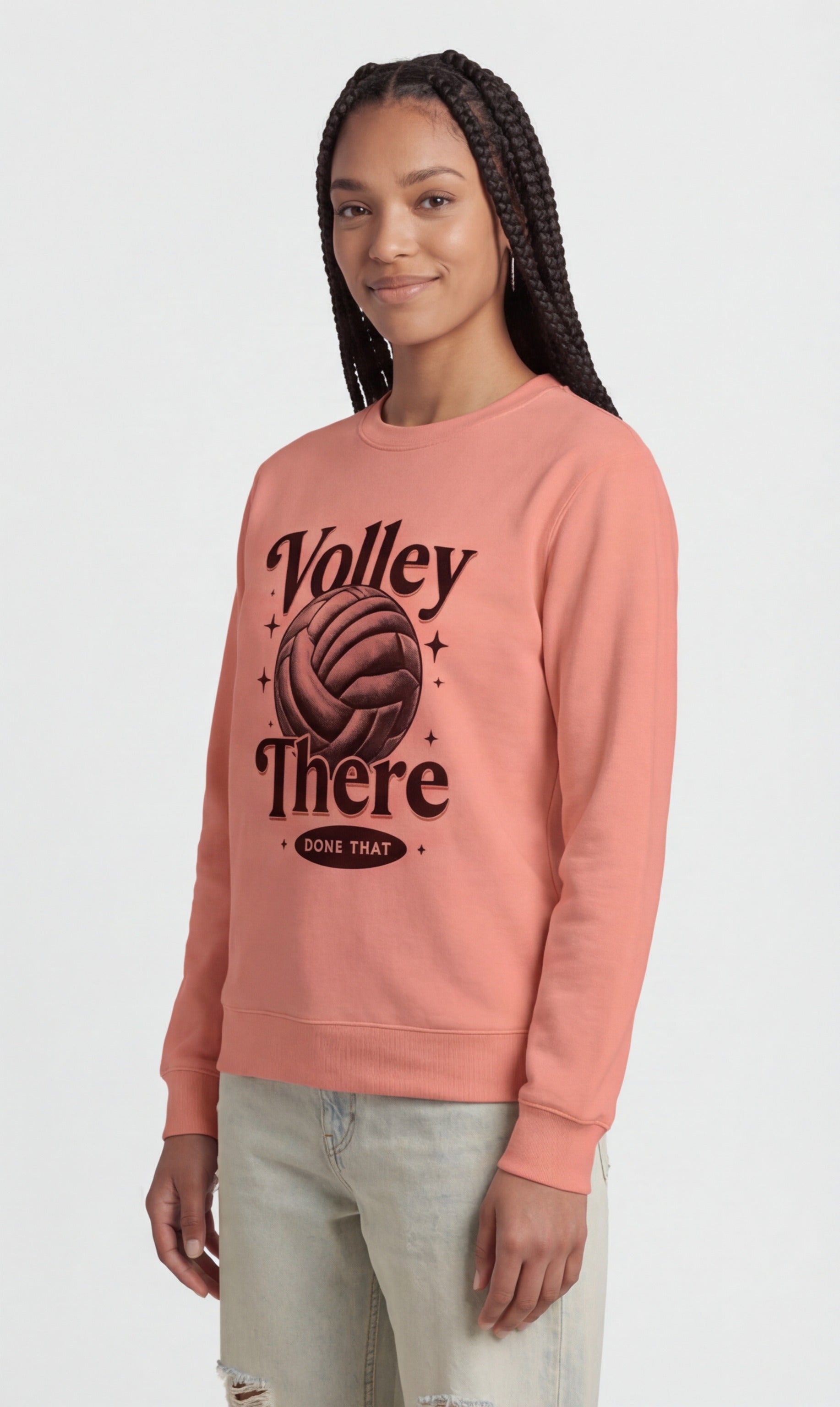 Volley There, Done That — Retro Volleyball Sweatshirt