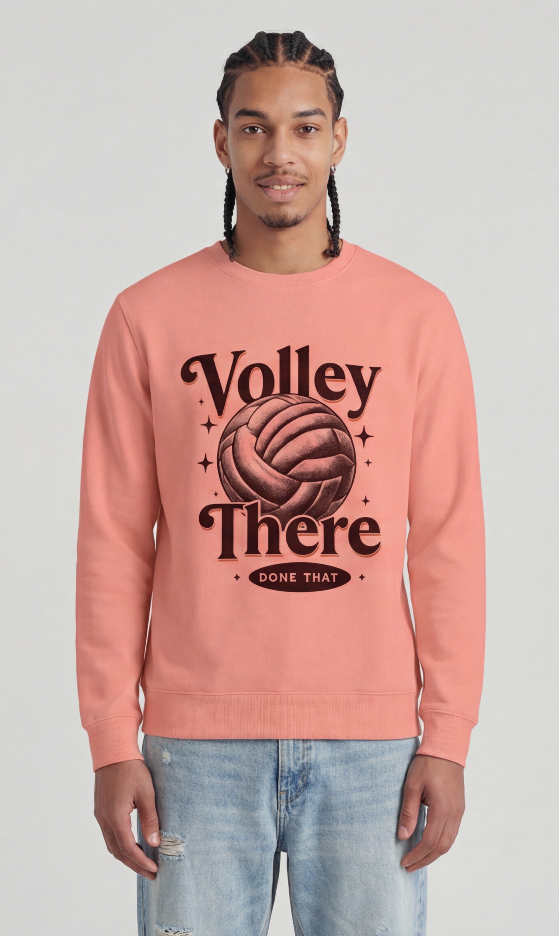Volley There, Done That — Retro Volleyball Sweatshirt