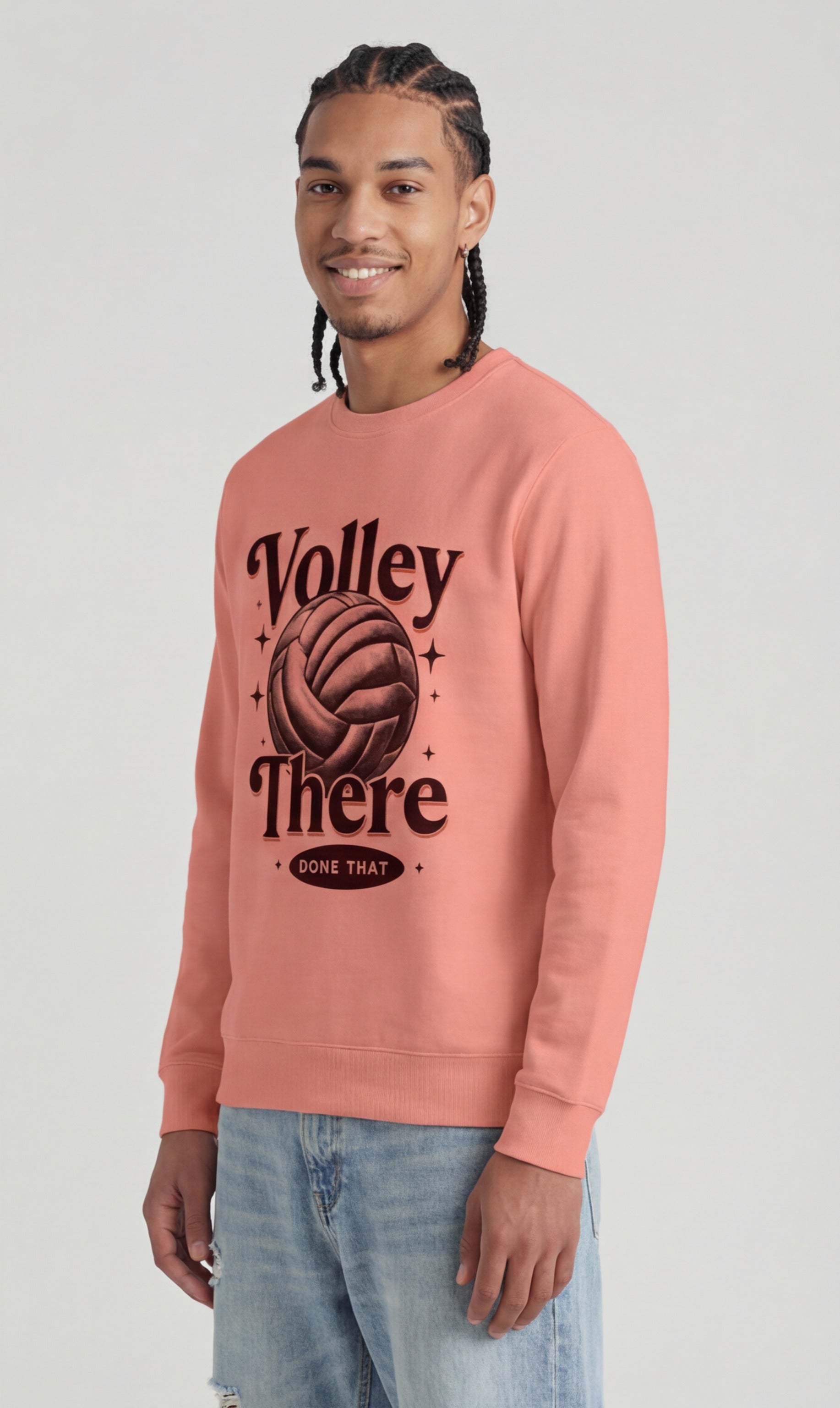 Volley There, Done That — Retro Volleyball Sweatshirt