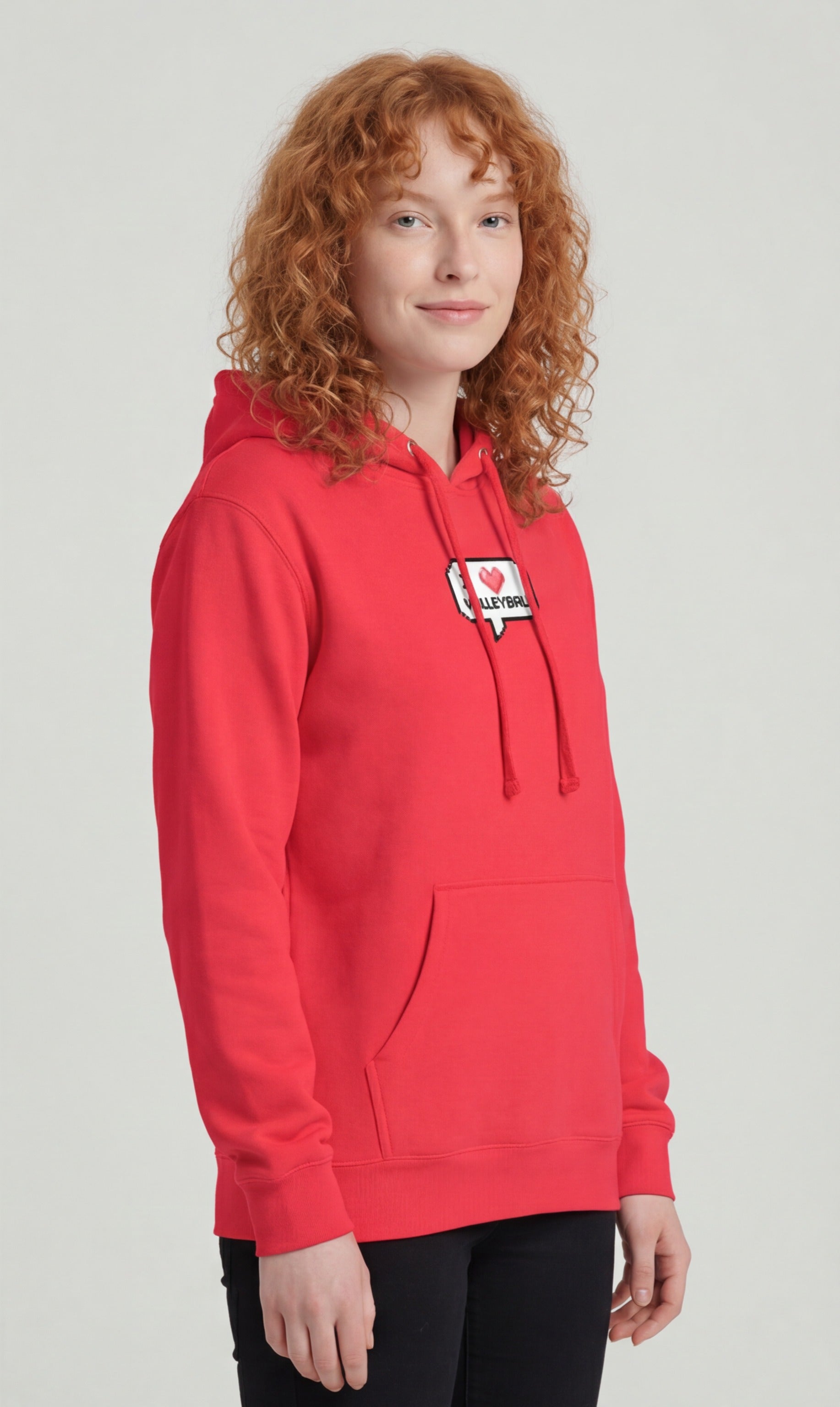 I ❤️ Volleyball — Pixel Art Hoodie