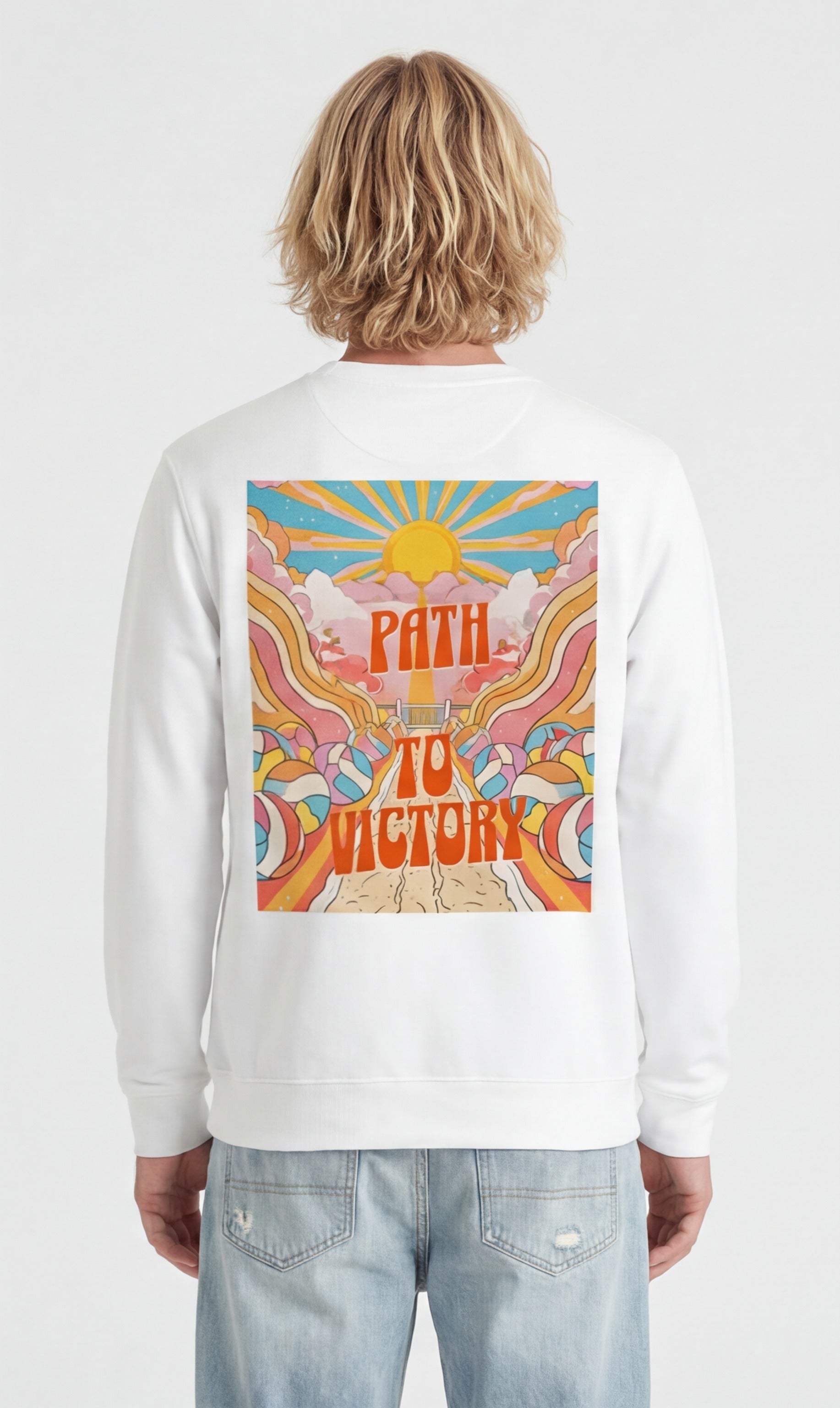 Path to Victory — Psychedelic Volleyball Sweatshirt