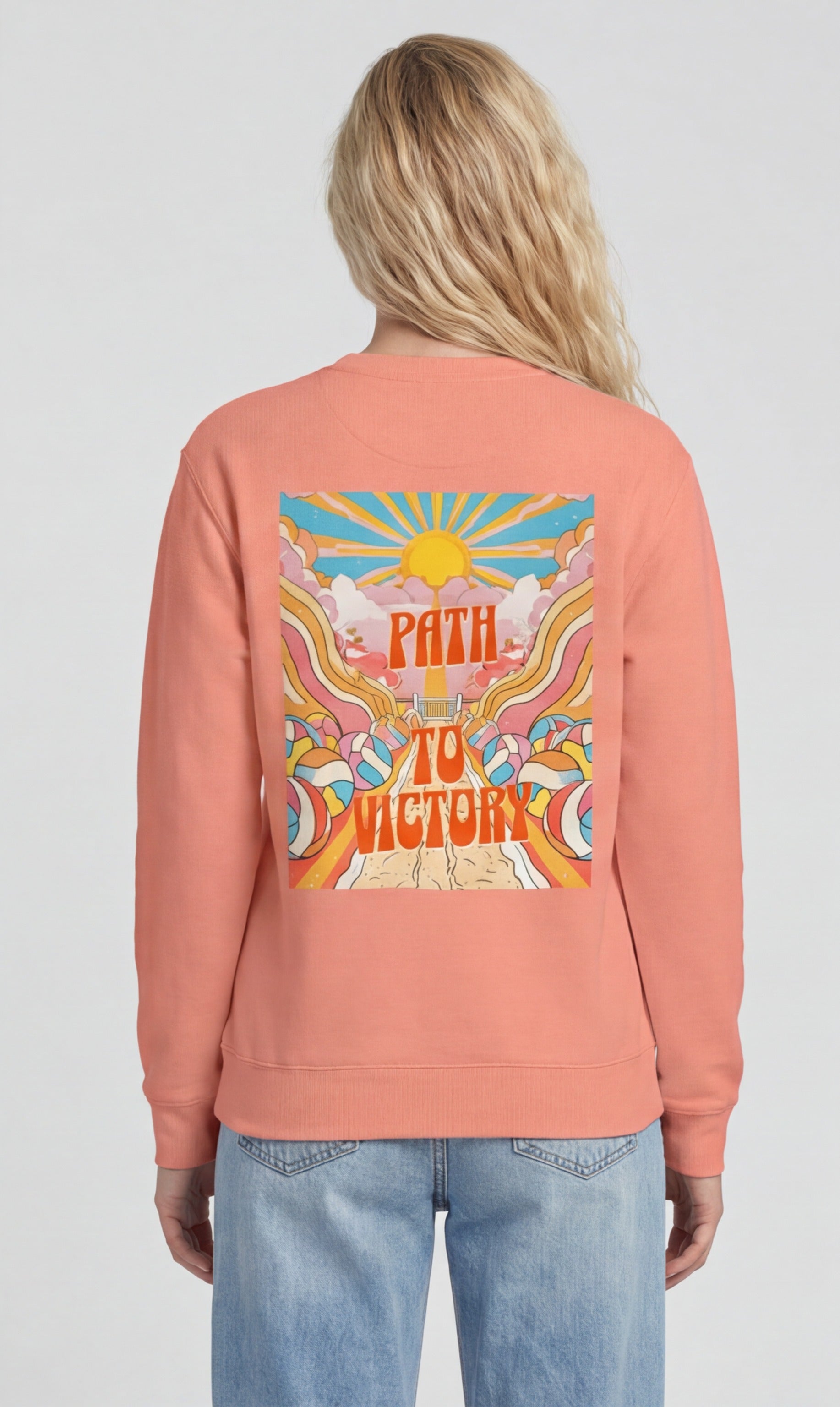 Path to Victory — Psychedelic Volleyball Sweatshirt