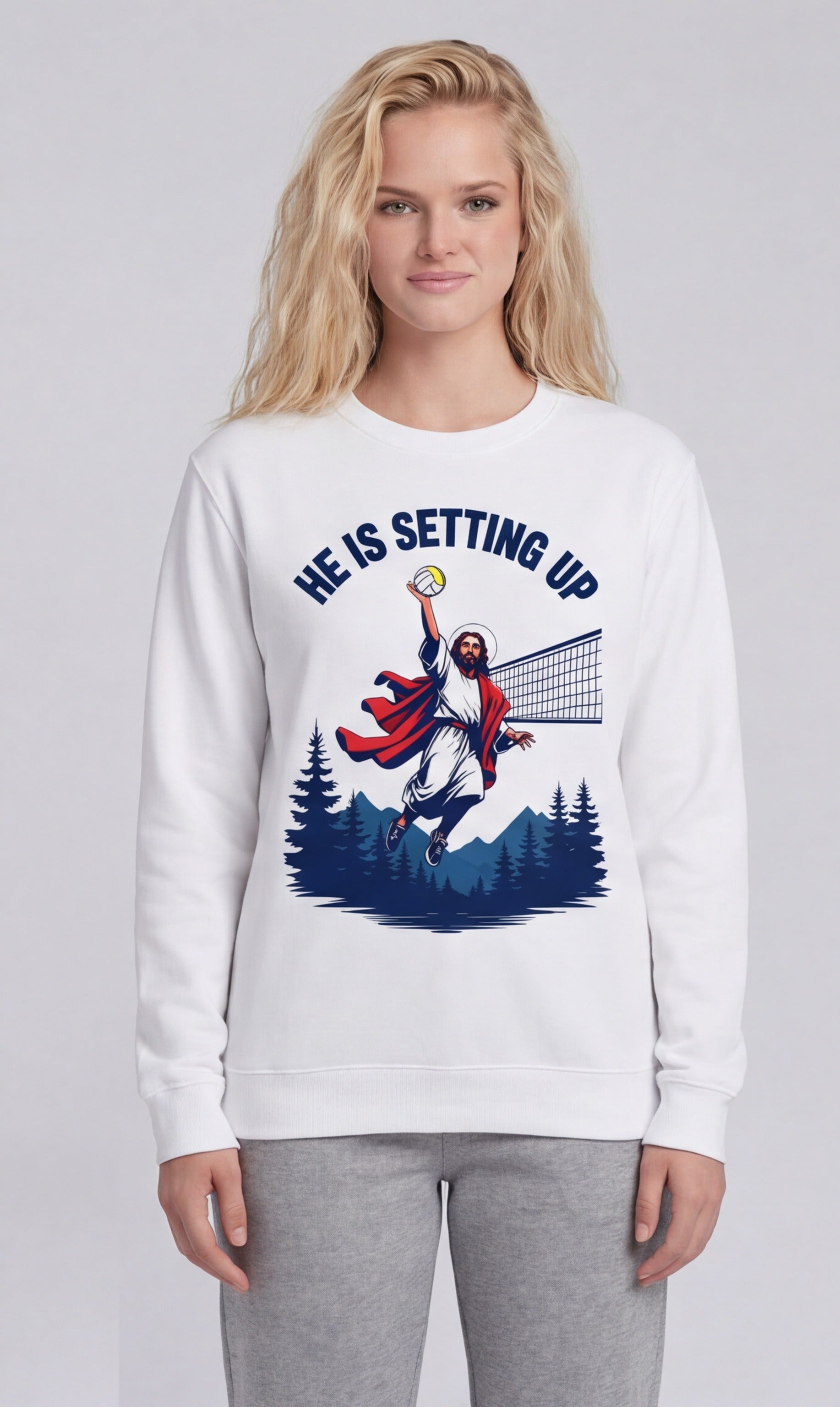 Jesus Volleyball Sweatshirt