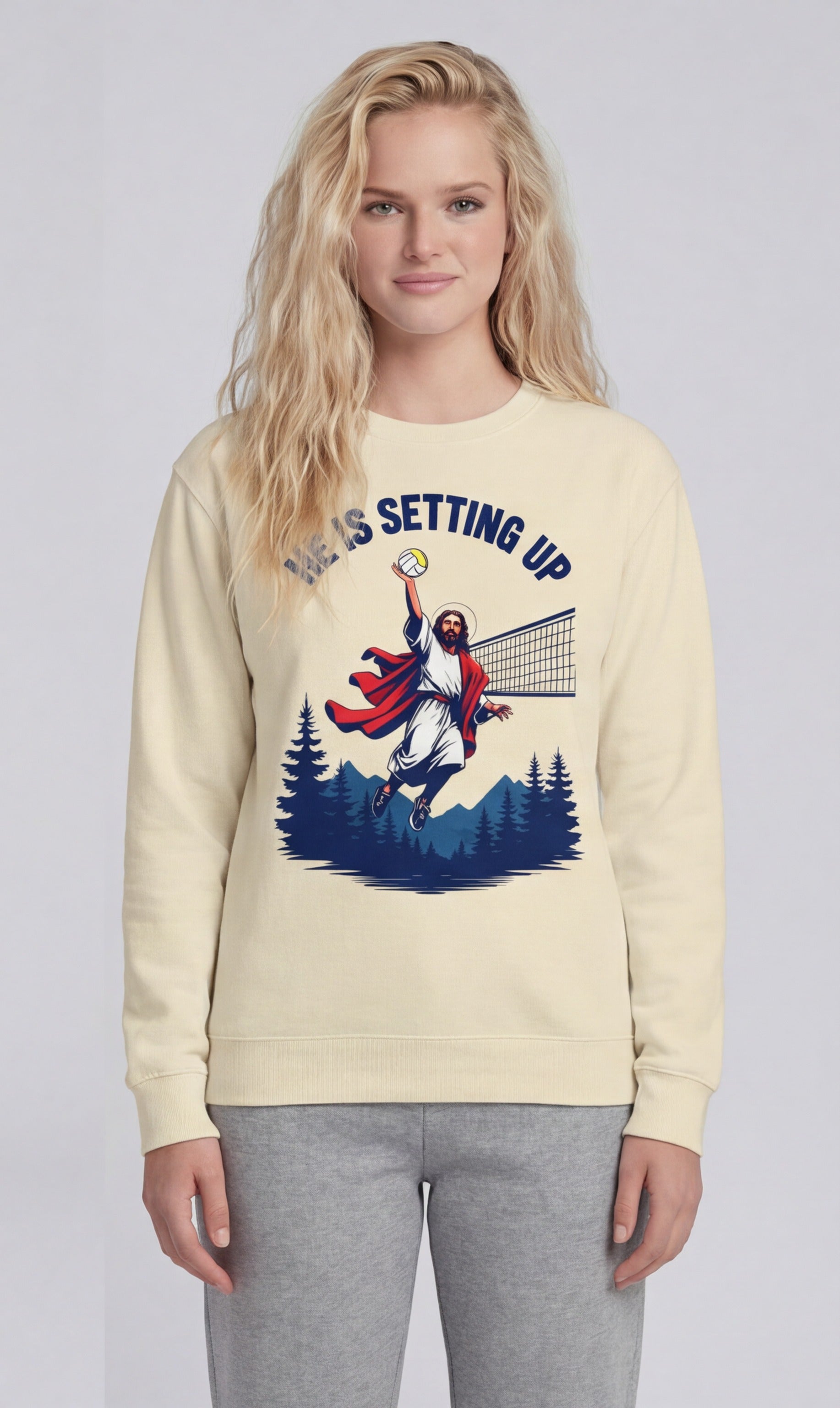 Jesus Volleyball Sweatshirt