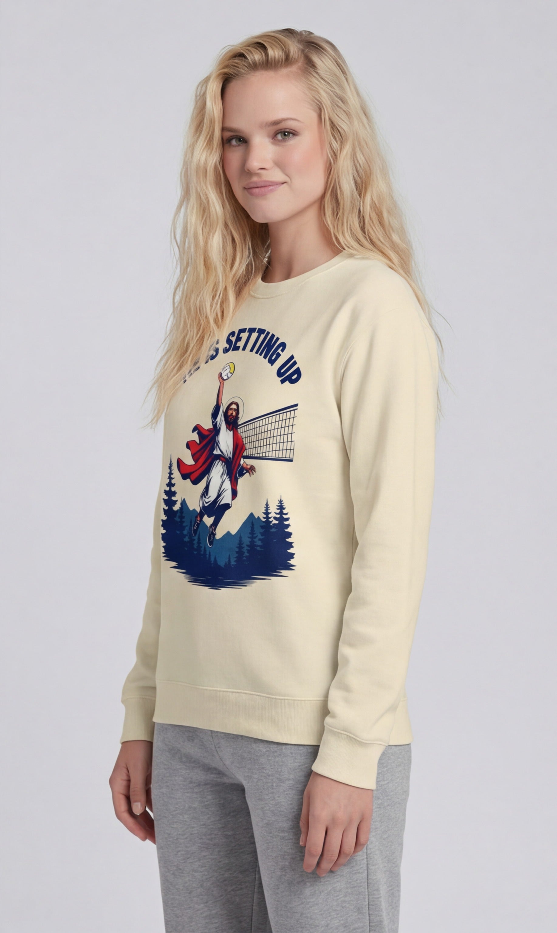 Jesus Volleyball Sweatshirt