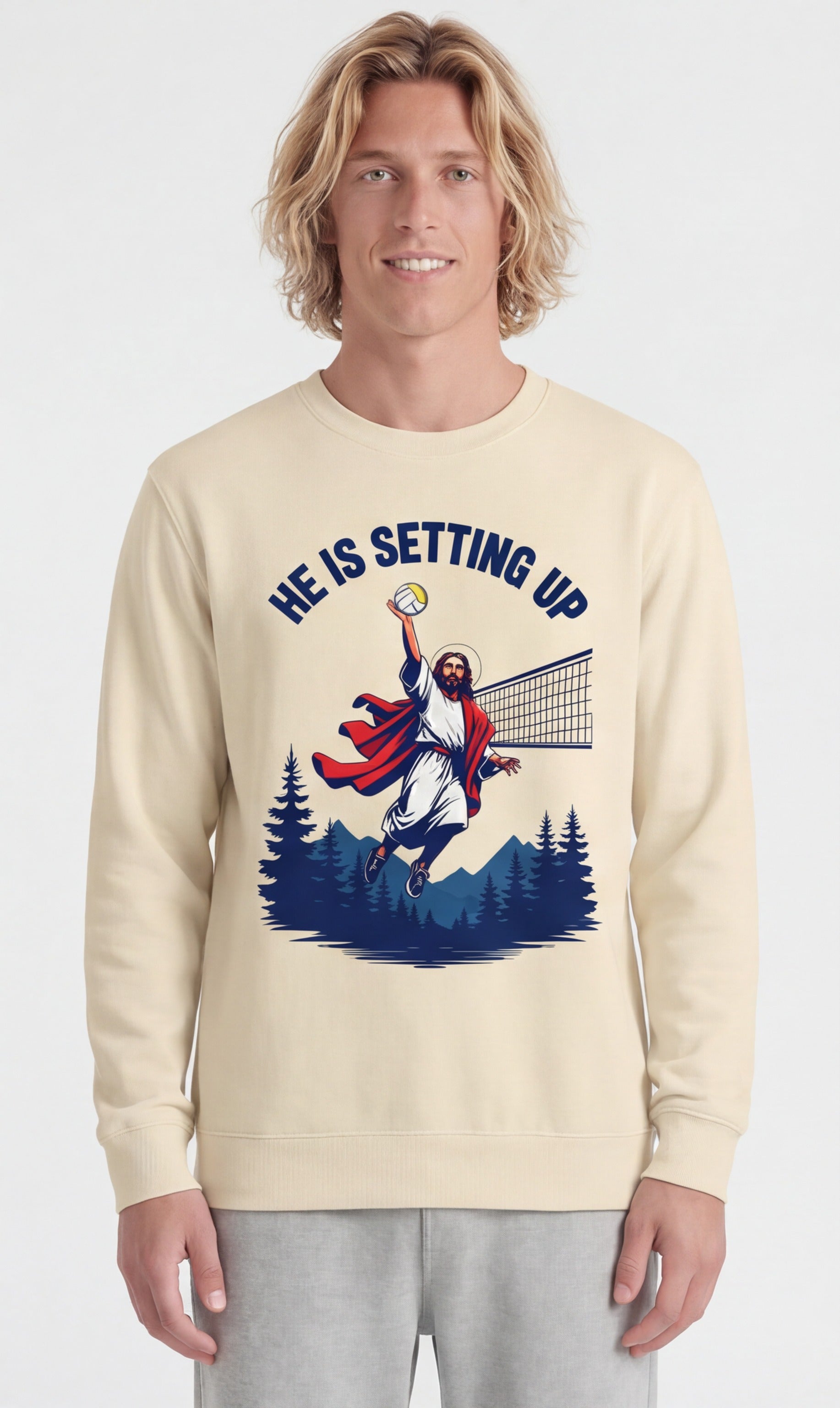 Jesus Volleyball Sweatshirt