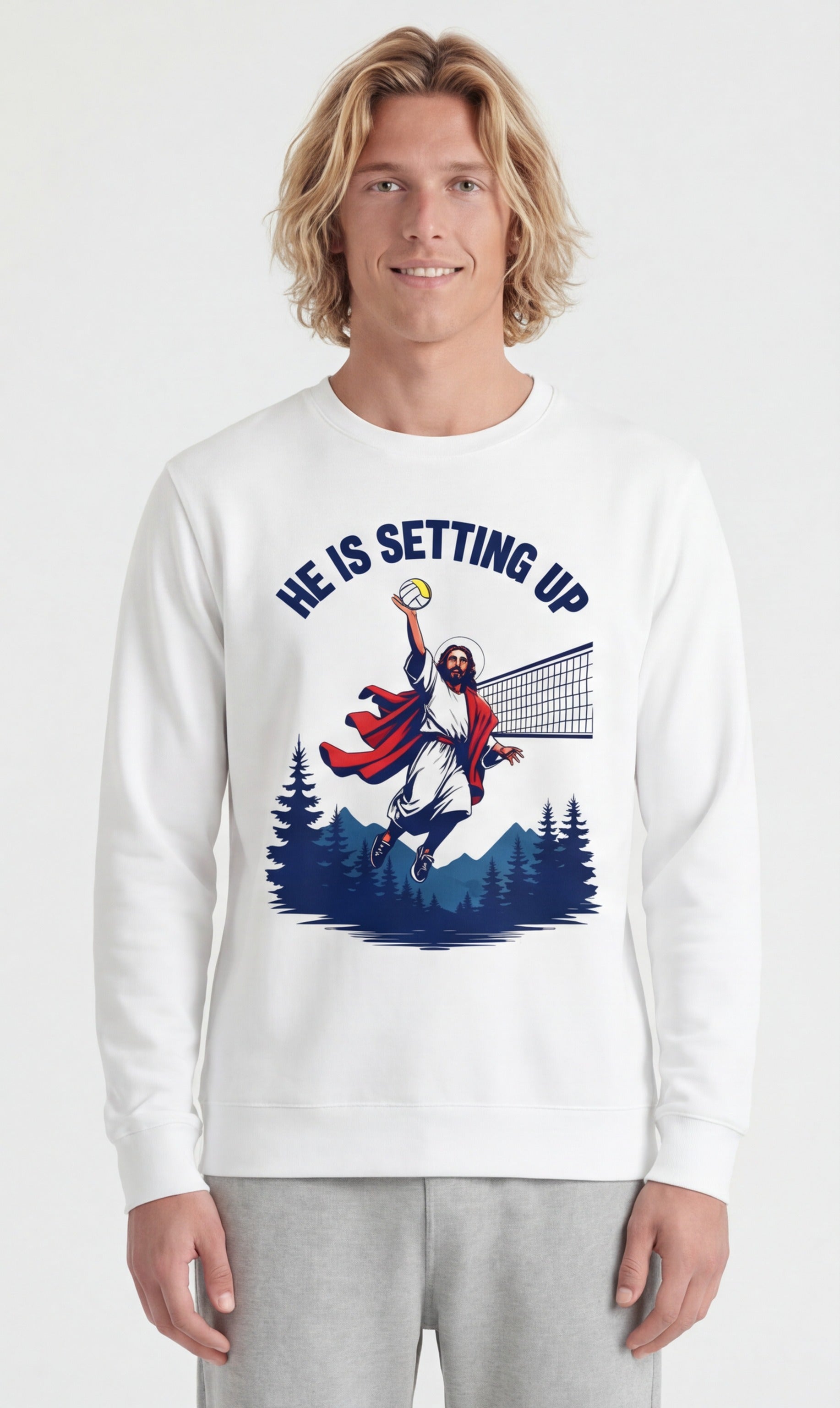Jesus Volleyball Sweatshirt