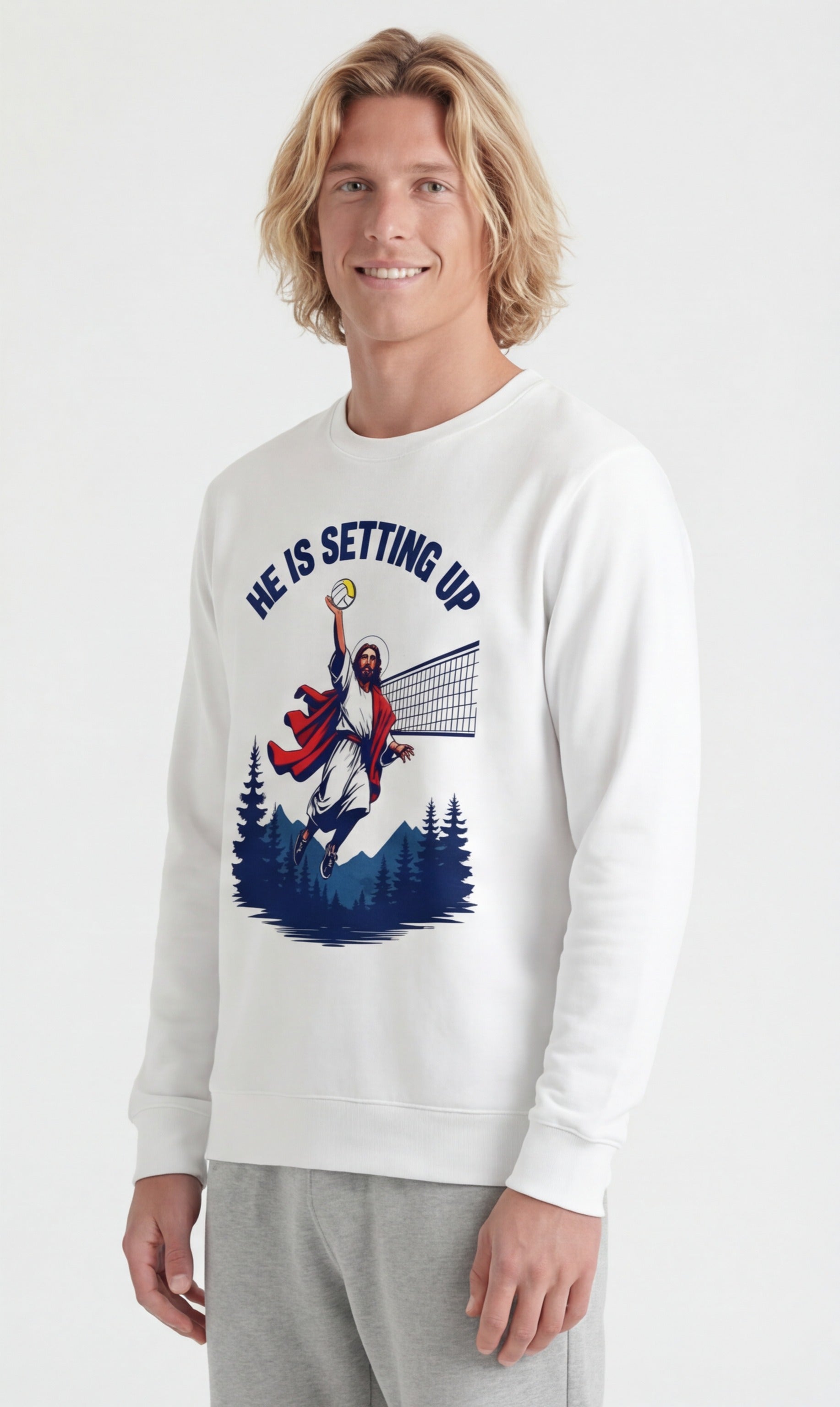 Jesus Volleyball Sweatshirt