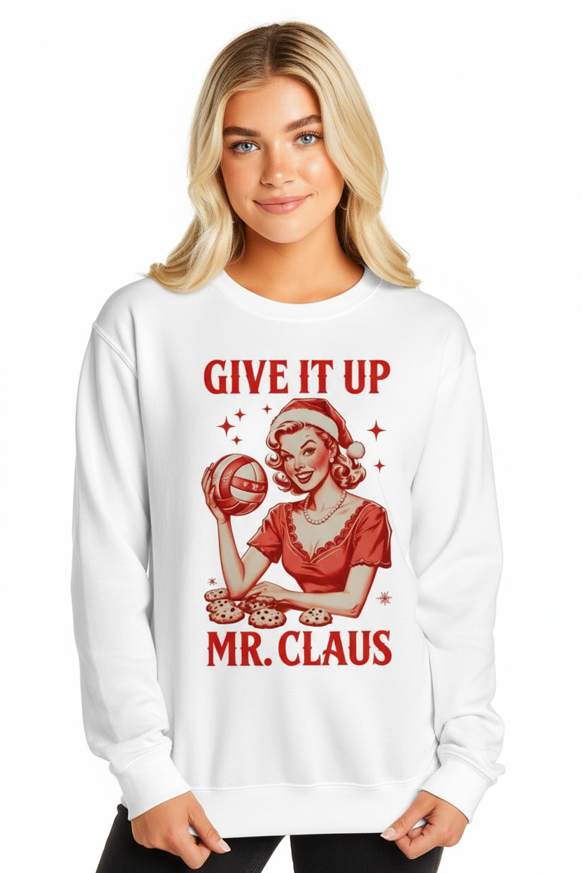 Christmas Pin-Up Volleyball Sweatshirt