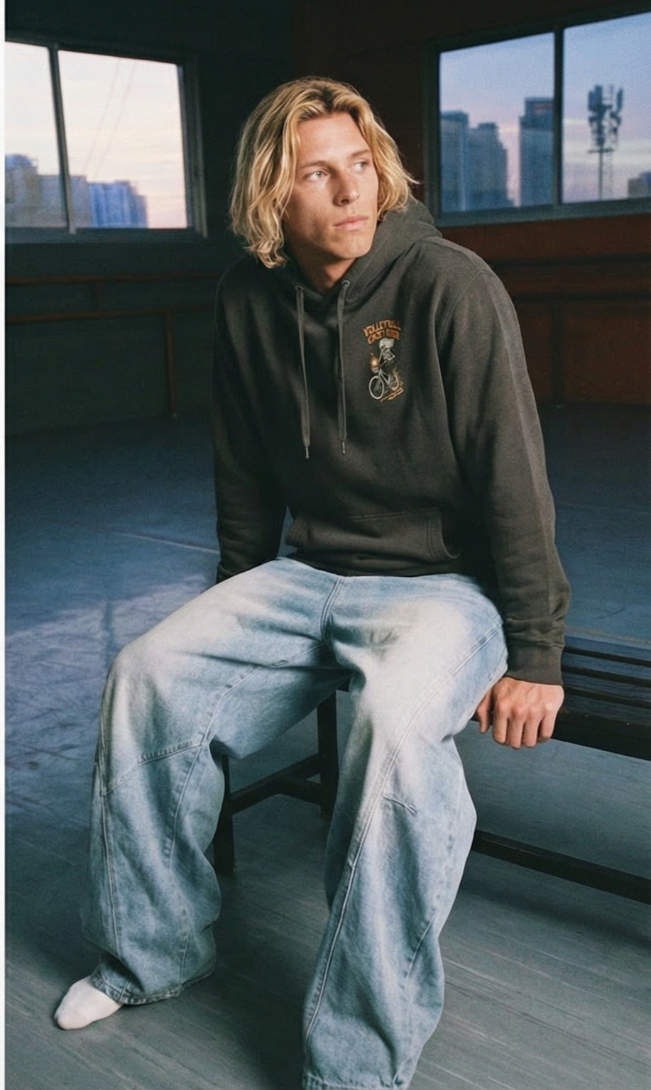 Volleyball Ghost Rider Hoodie