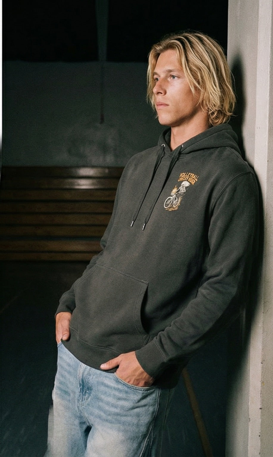 Volleyball Ghost Rider Hoodie