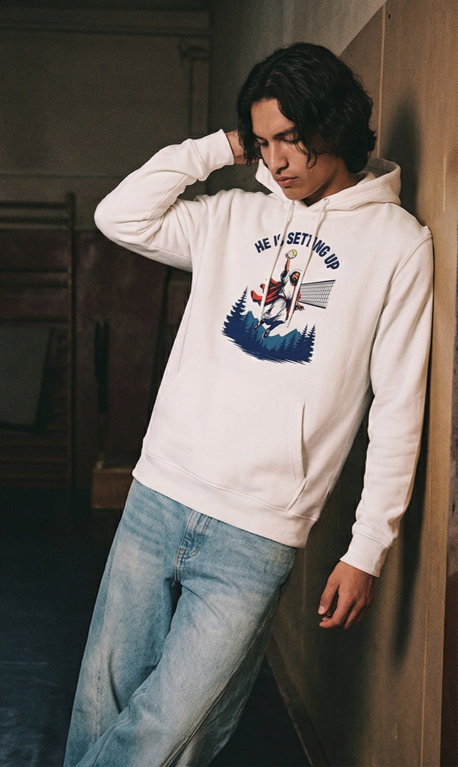 Jesus Volleyball Hoodie