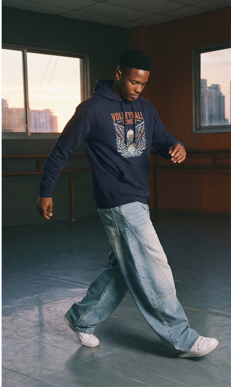 volleyball power Hoodie