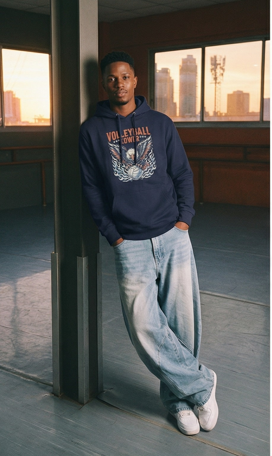 volleyball power Hoodie